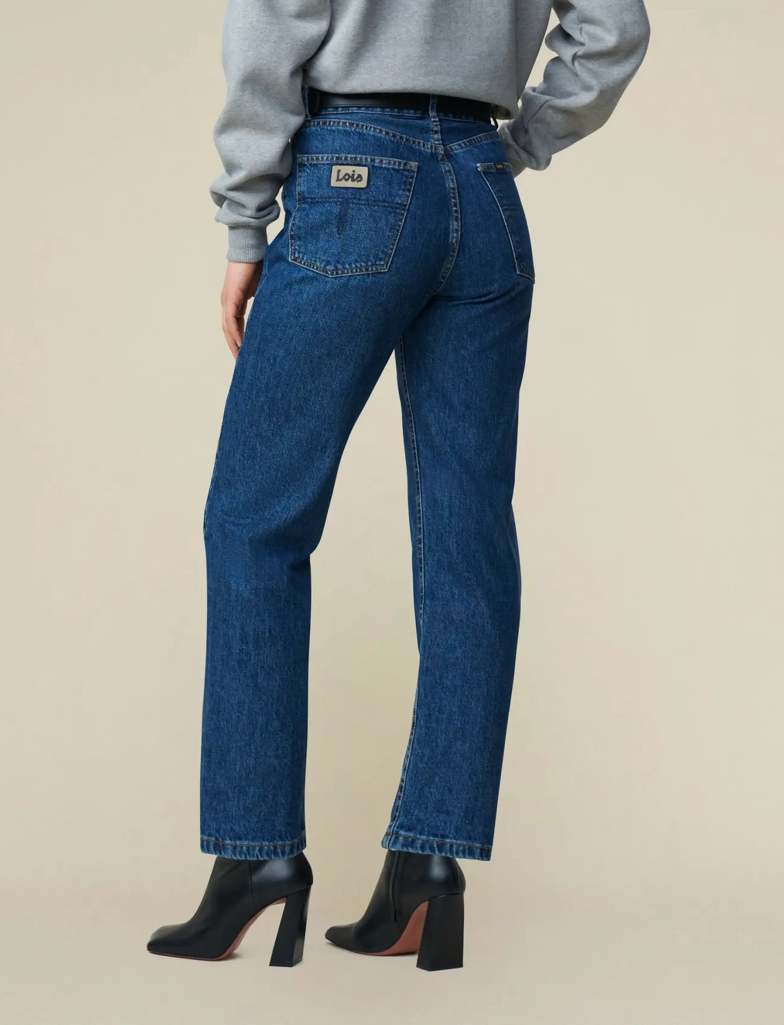 Lois Jeans - Dana - hosen mit weitem bein - 7736 jackson dark piedra - 4