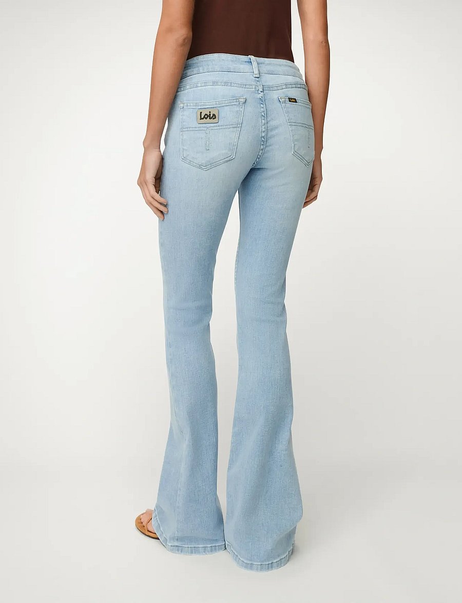 Lois Jeans - Beverly 21 - flared jeans - 7909 hypersoft bleach - 2
