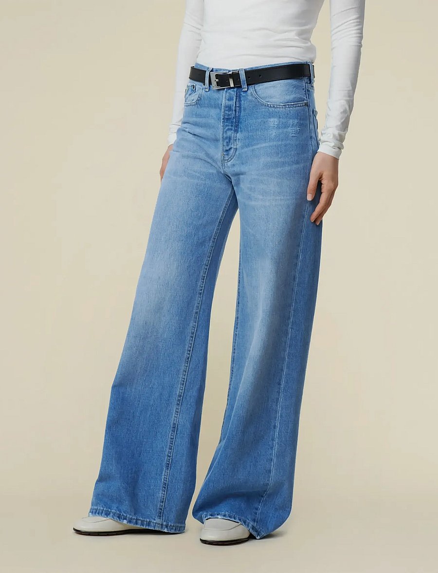 Lois Jeans - Skater Loose - hosen mit weitem bein - stone - 3