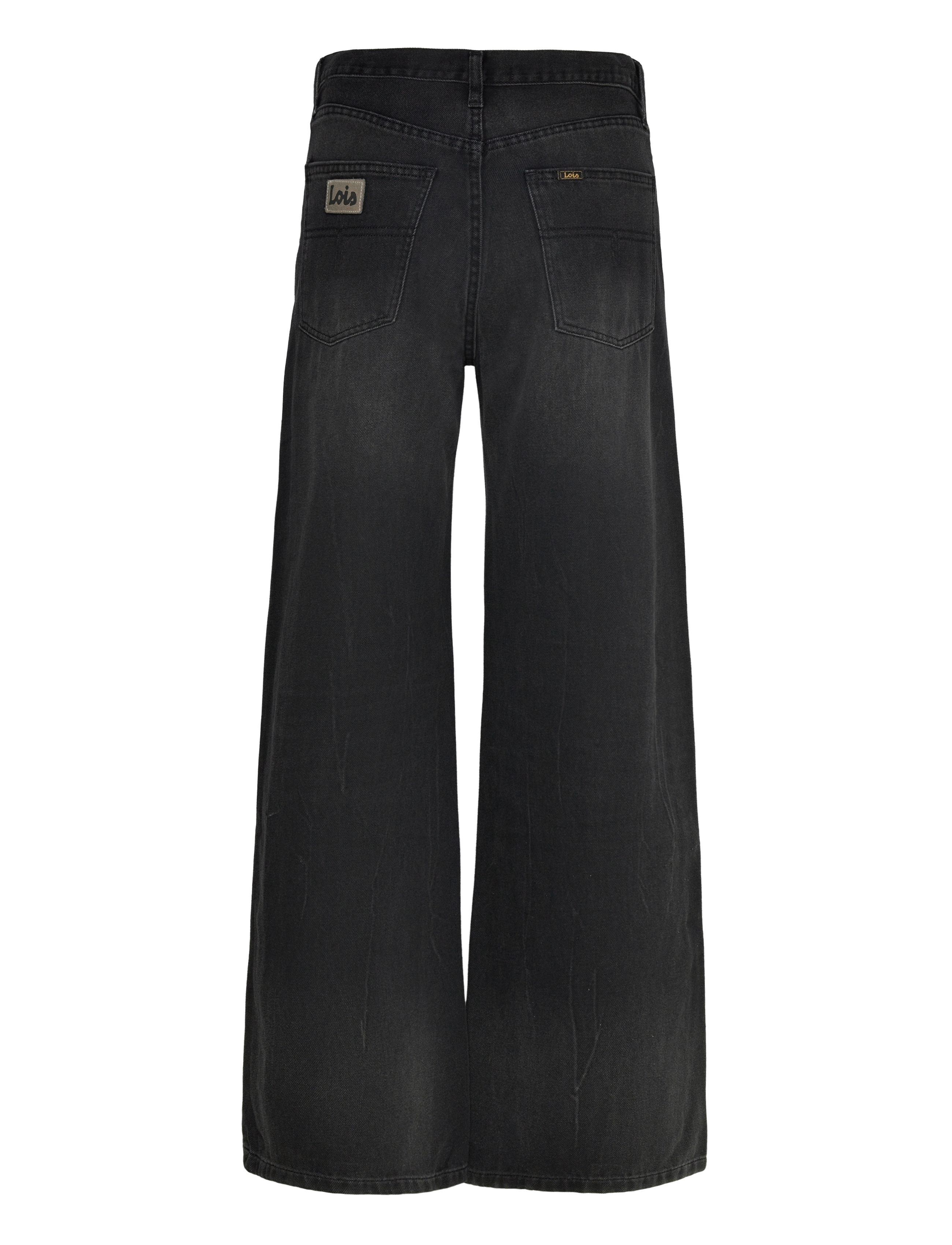 Lois Jeans - Skater Loose - džinsi ar platām starām - black stone - 1