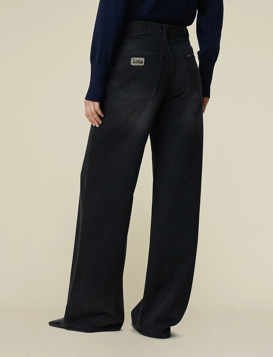 Lois Jeans - Skater Loose - wide leg jeans - cole khol stone - 3
