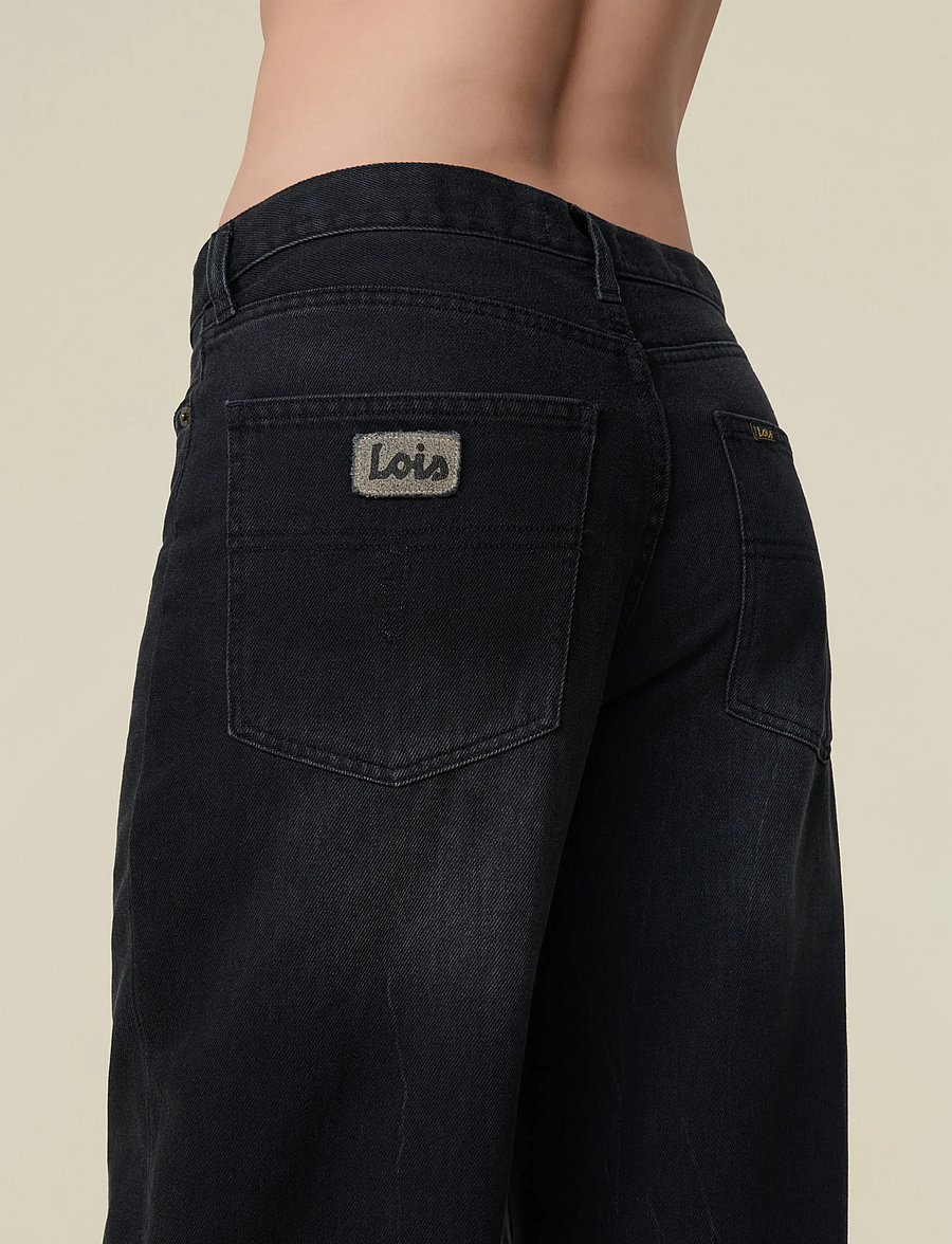 Lois Jeans - Skater Loose - wide leg jeans - cole khol stone - 4