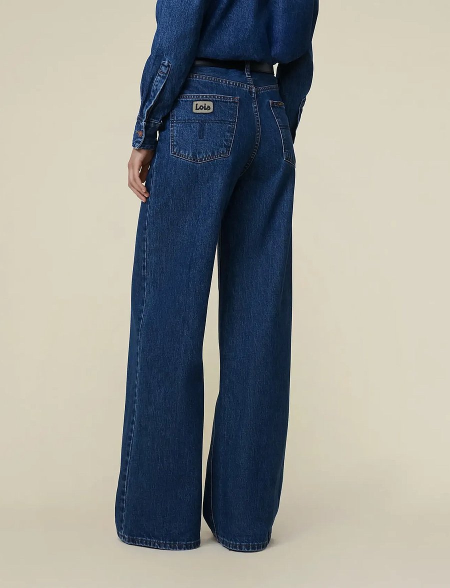 Lois Jeans - Skater Loose - wide leg jeans - jackson dark piedra - 4