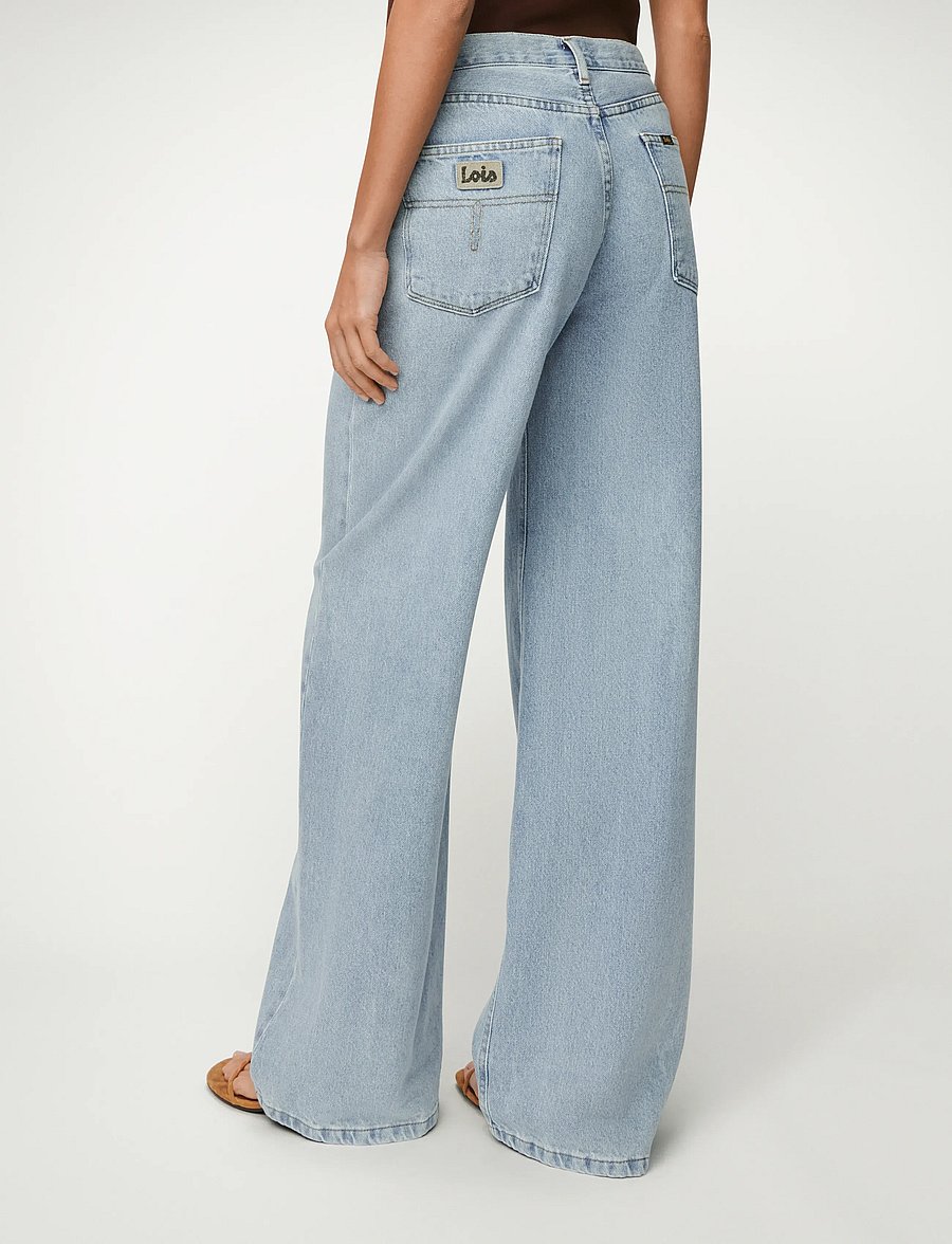 Lois Jeans - Skater Loose - hosen mit weitem bein - 7895 diplomatico bleach - 2
