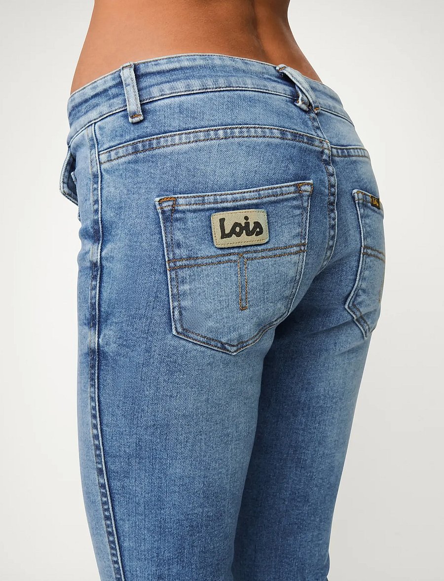Lois Jeans - Yoko 22 - utsvängda jeans - 8047 mallow stone - 4
