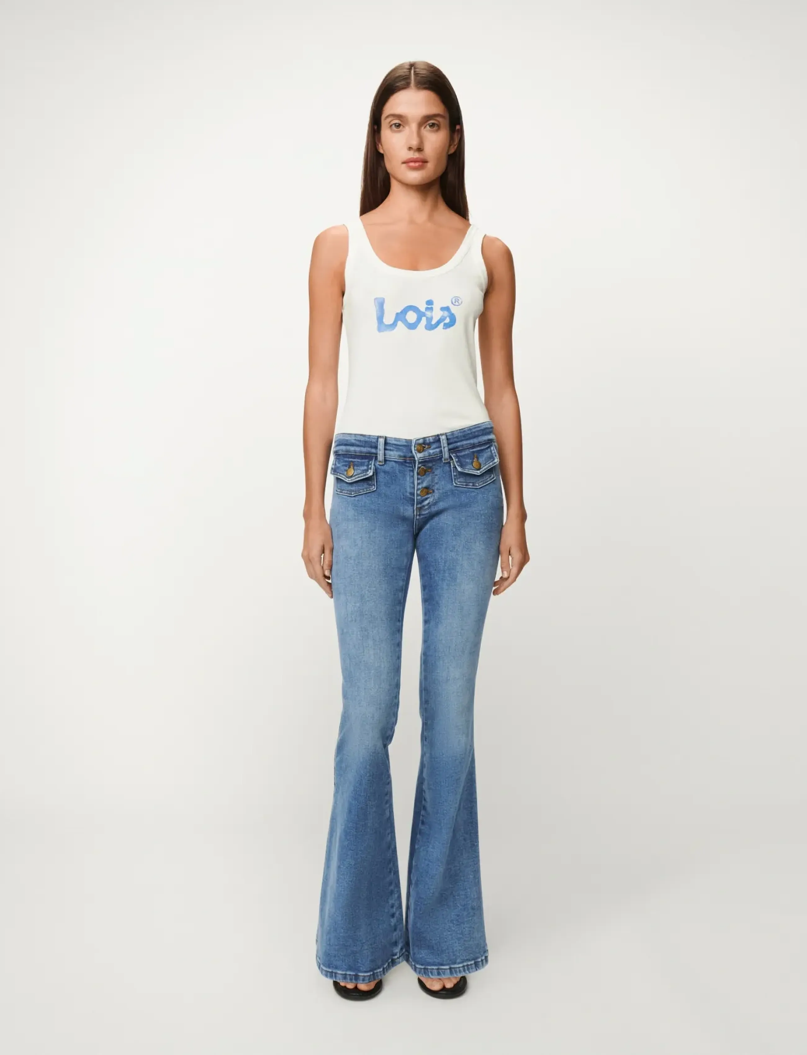 Lois Jeans - Yoko 22 - schlaghosen - 8047 mallow stone - 5