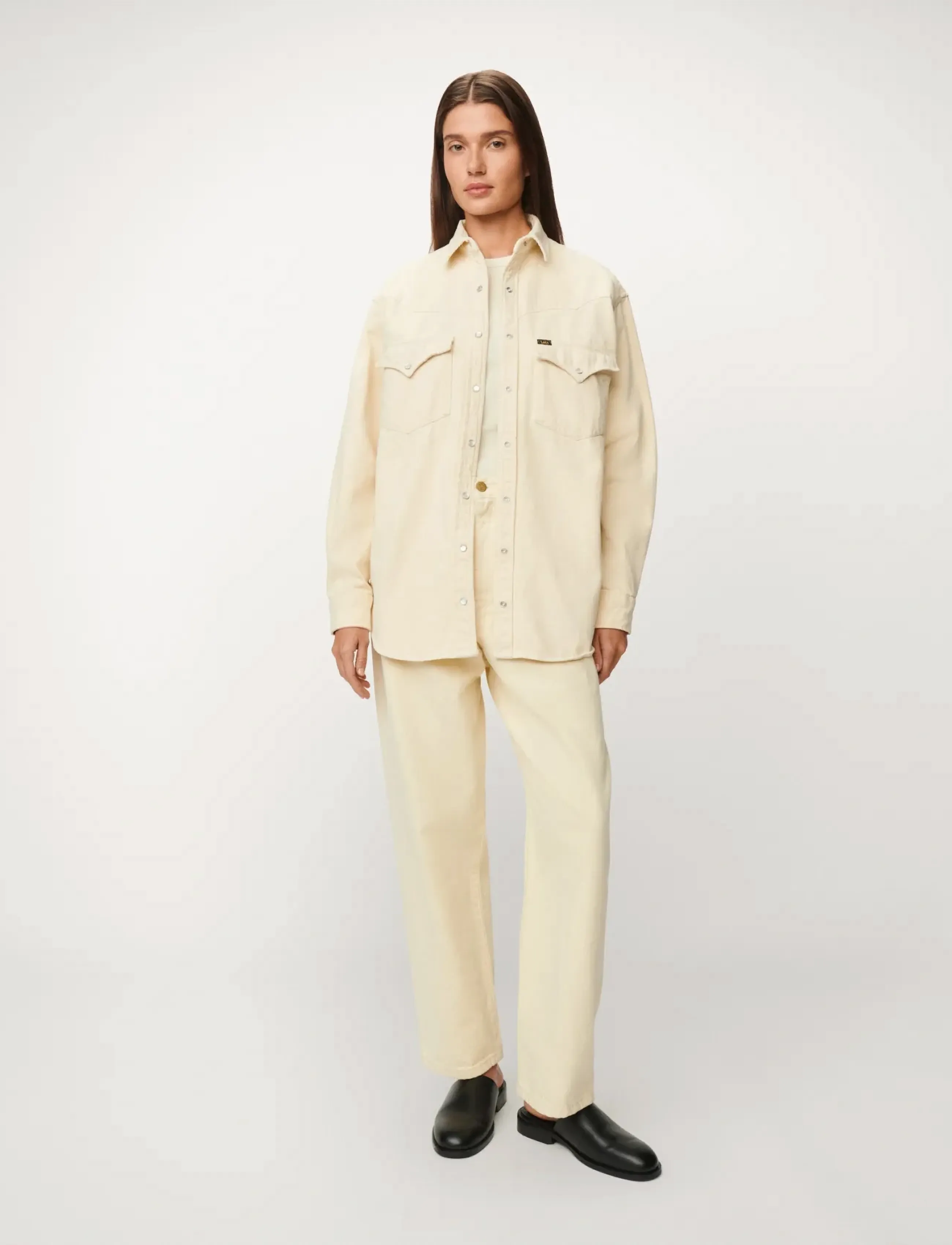 Lois Jeans The Rafael - Sponge Good Stuff, M, Cream, Skjorter > Denim-Skjorter, Dame
