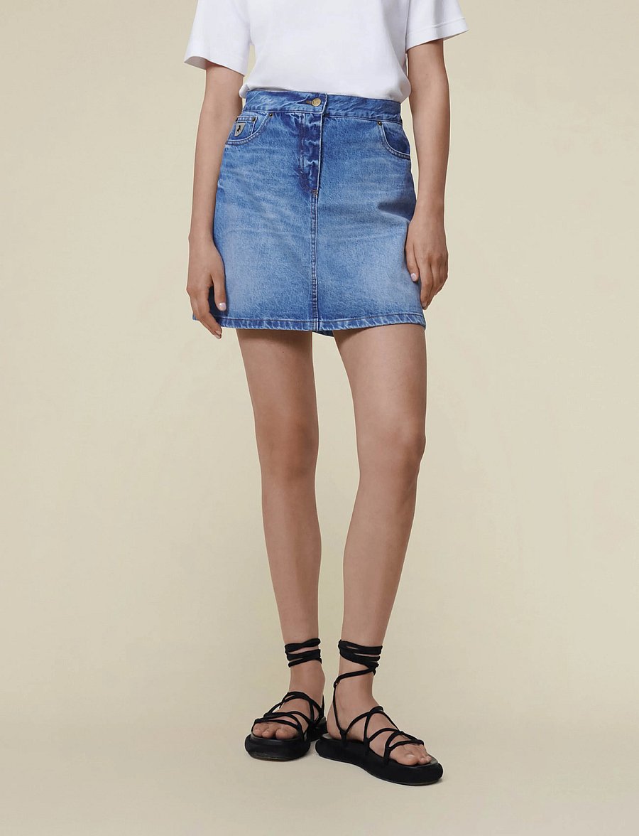 Lois Jeans - Daan Jackson Clipped - jeansröcke - clipped summer stone - 3