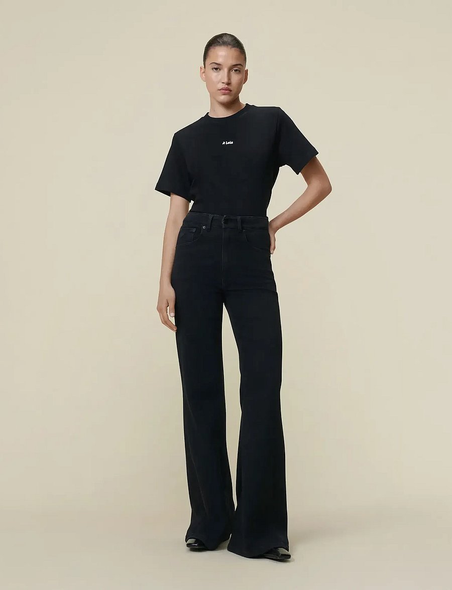 Lois Jeans - Palas - schlaghosen - mallow bob black - 0