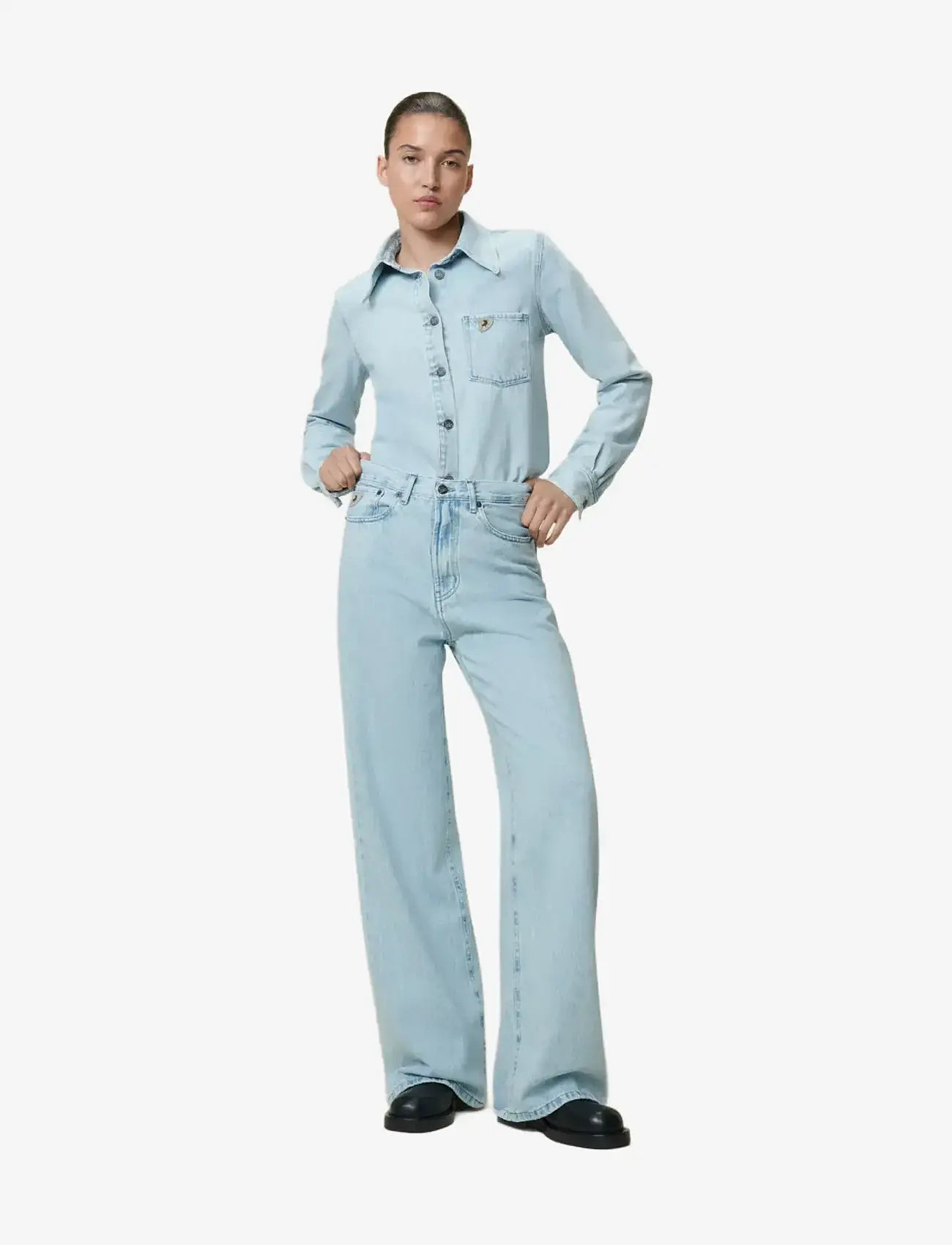 Lois Jeans - Skater Loose Z Mauroi Bright TGS - hosen mit weitem bein - snow bleached - 1