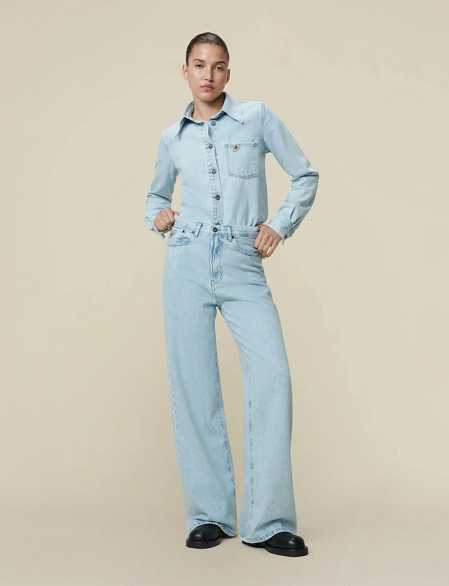 Lois Jeans - Skater Loose Z Mauroi Bright TGS - snow bleached - 0