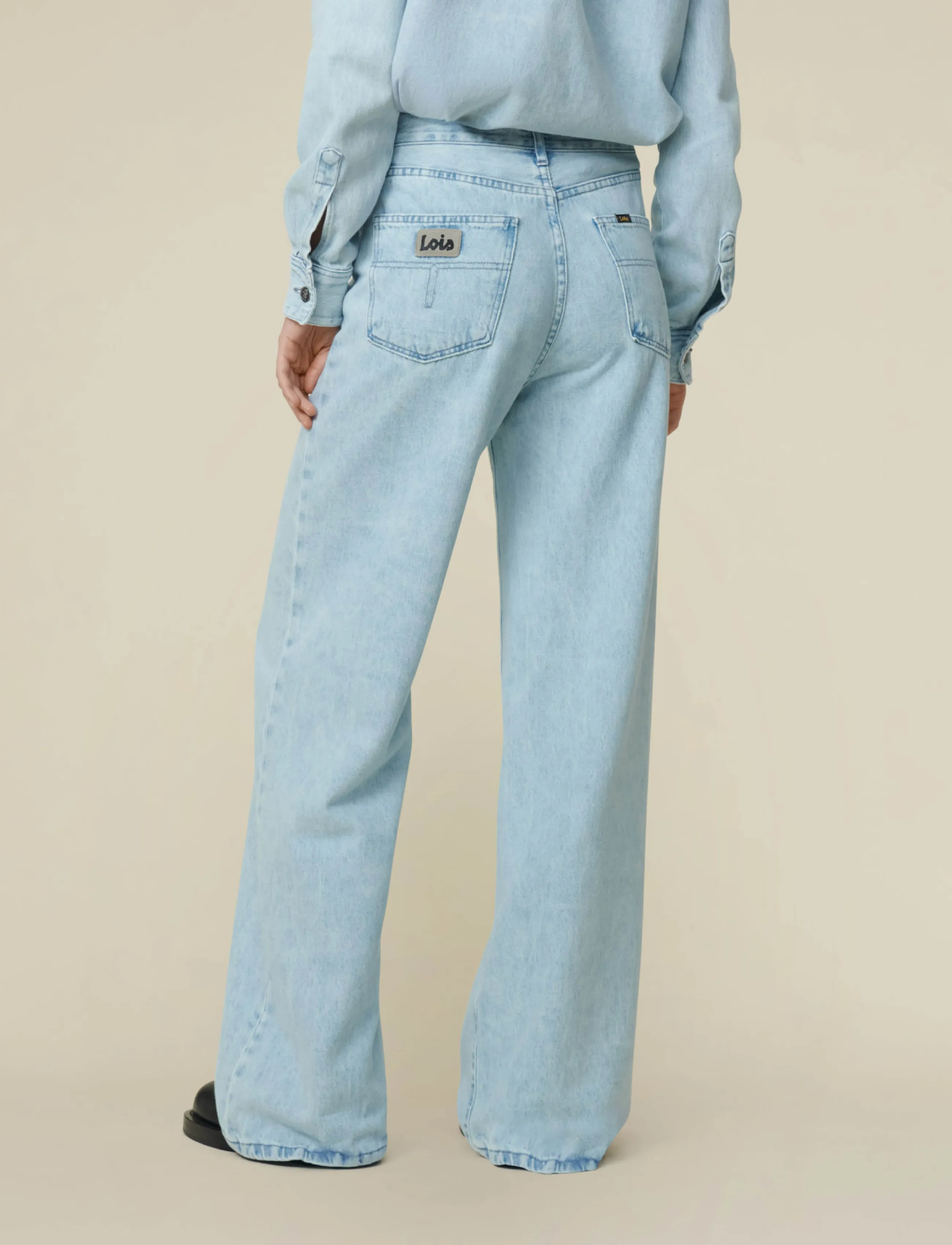 Lois Jeans - Skater Loose Z Mauroi Bright TGS - snow bleached - 3
