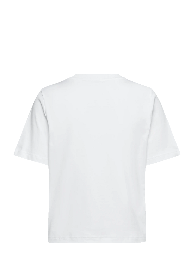 Lois Jeans - Cherry Tee - t-shirts - 7422 lois center - 01 white - black logo - 2