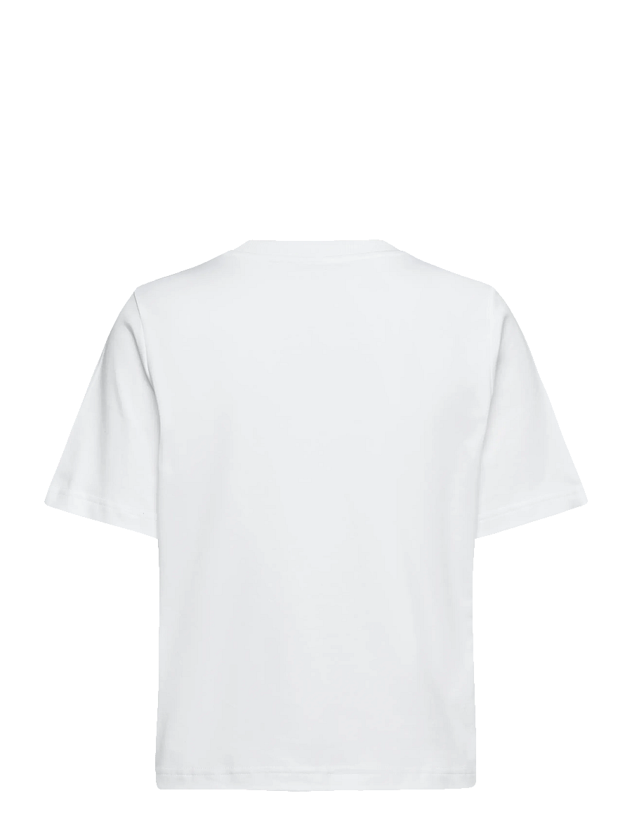 Lois Jeans - Cherry Tee - t-shirts - 7422 lois center - 01 white - black logo - 2