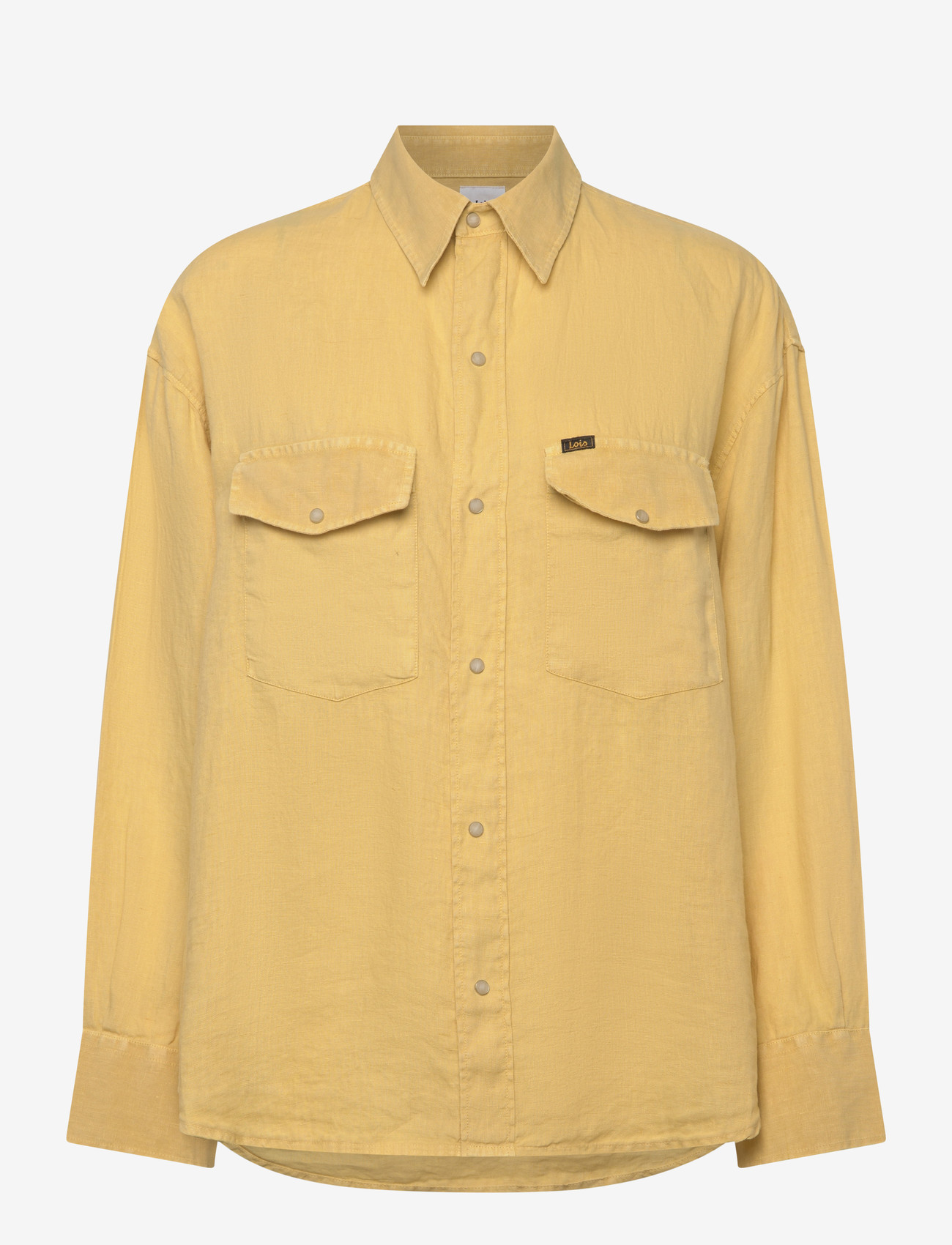 Lois Jeans - Mia Shirt - 7908 Aged Heavy Linen - leinenhemden - 820 golden haze - 1