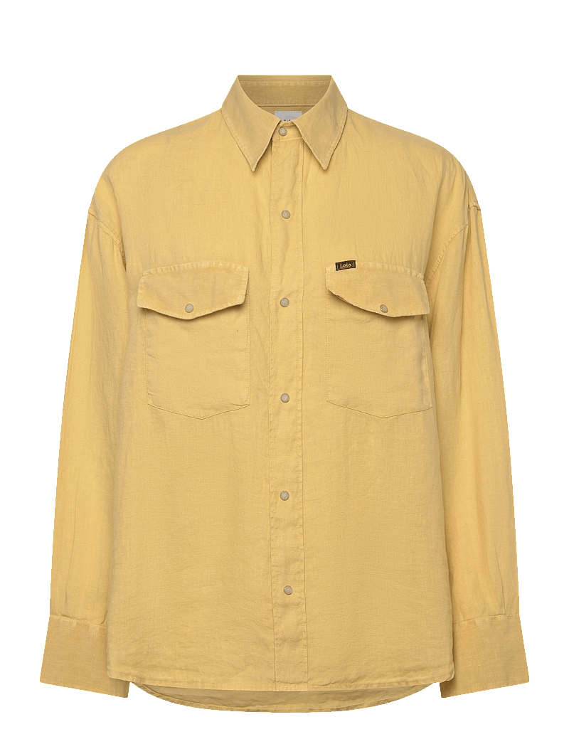 Lois Jeans - Mia Shirt - 7908 Aged Heavy Linen - leinenhemden - 820 golden haze - 1