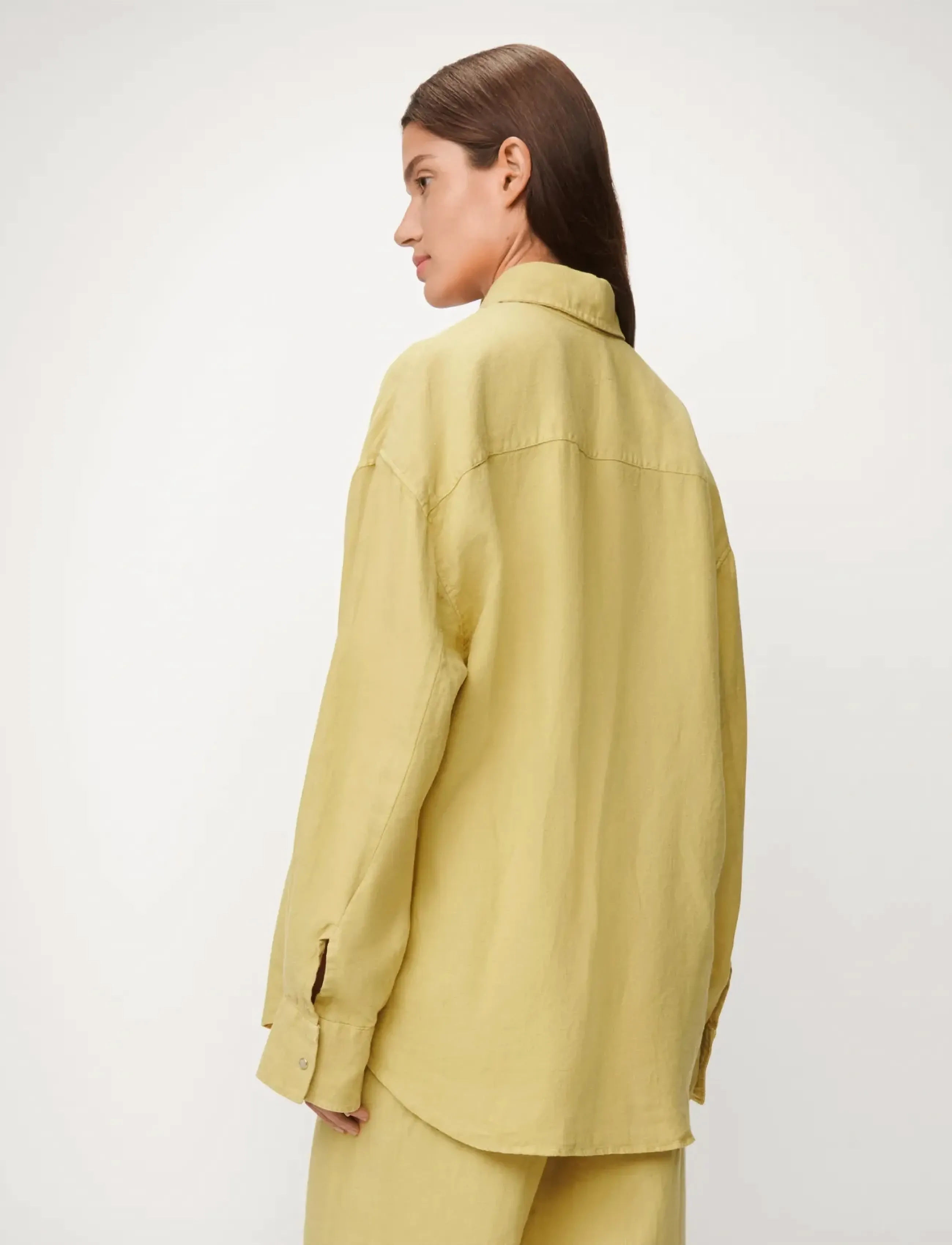 Lois Jeans - Mia Shirt - 7908 Aged Heavy Linen - leinenhemden - 820 golden haze - 3