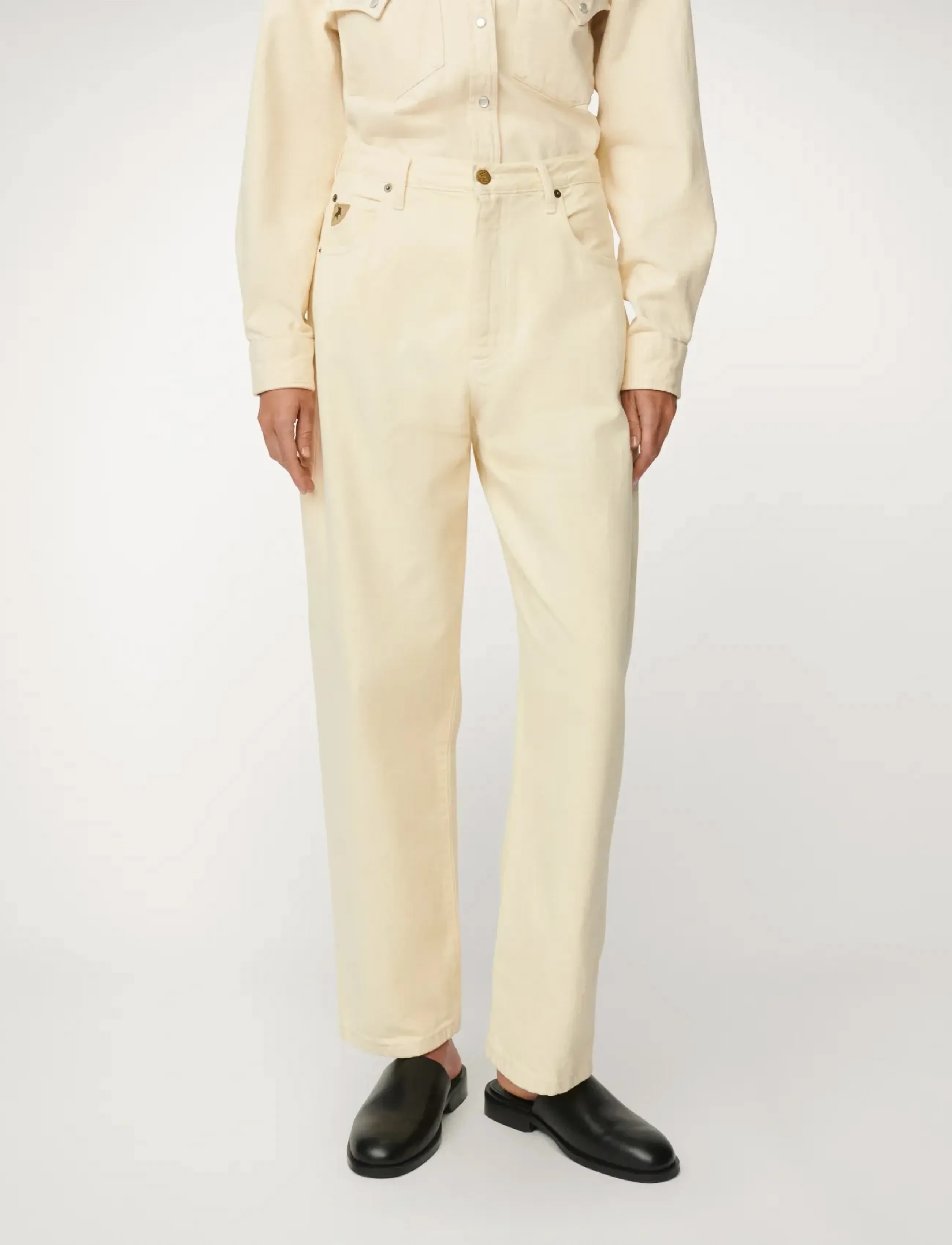 Lois Jeans - Globe - Sponge Good Stuff - sirge säärega teksad - 803 lemon icing - 3