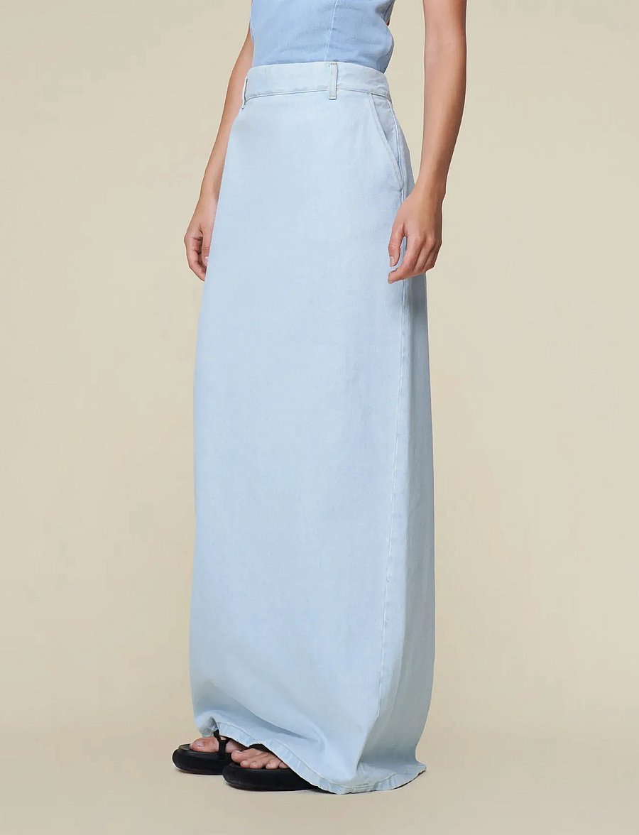 Lois Jeans - Emery Skirt Vignon Beach Sunrise - džinsiniai sijonai - stone bleach - 0