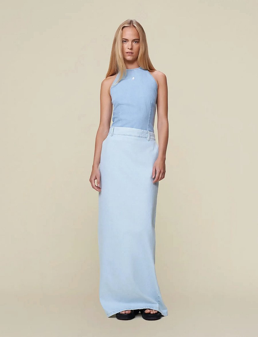 Lois Jeans - Emery Skirt Vignon Beach Sunrise - džinsiniai sijonai - stone bleach - 3