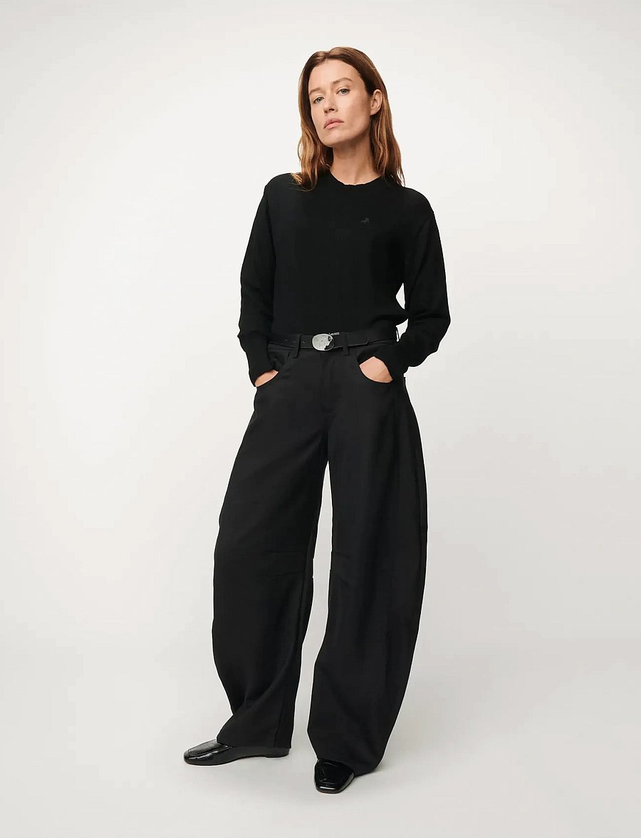 Lois Jeans - Aliana - barrel-teksad - 8054 caster fleece black - 0