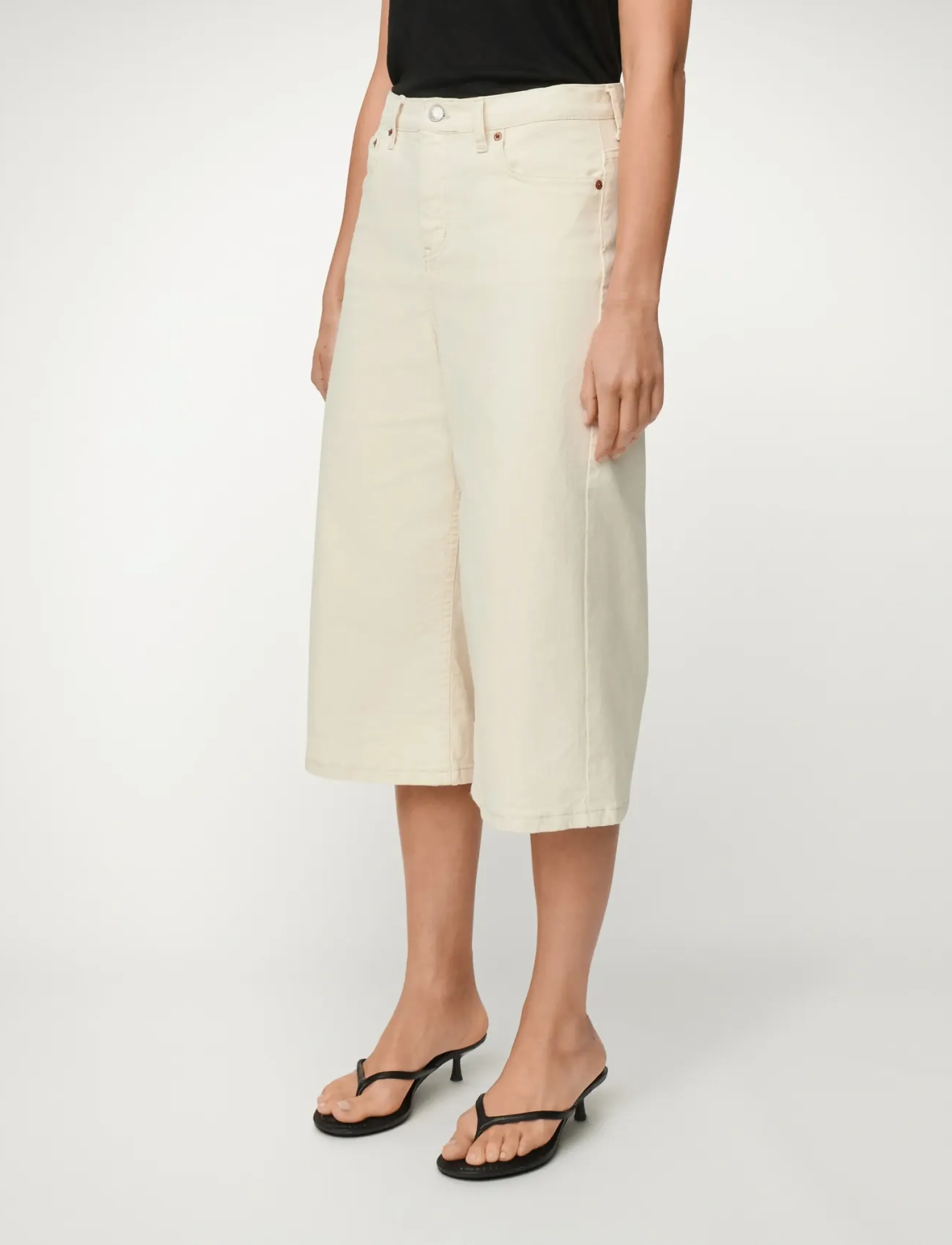 Lois Jeans Pipe, 26 x 30, White, Shorts > Bermudas, Dame