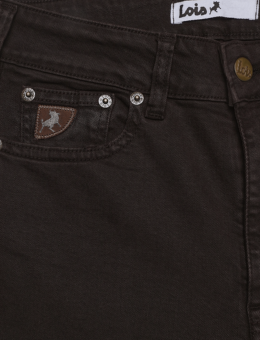Lois Jeans - Palazzo Mistral - Megalia shot - hosen mit weitem bein - 775 chocolate brown - 2