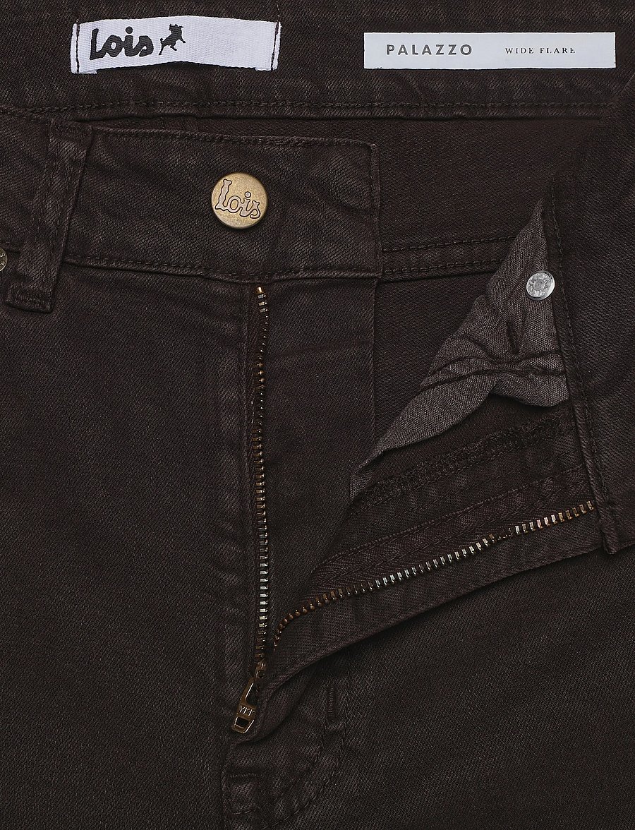 Lois Jeans - Palazzo Mistral - Megalia shot - hosen mit weitem bein - 775 chocolate brown - 3