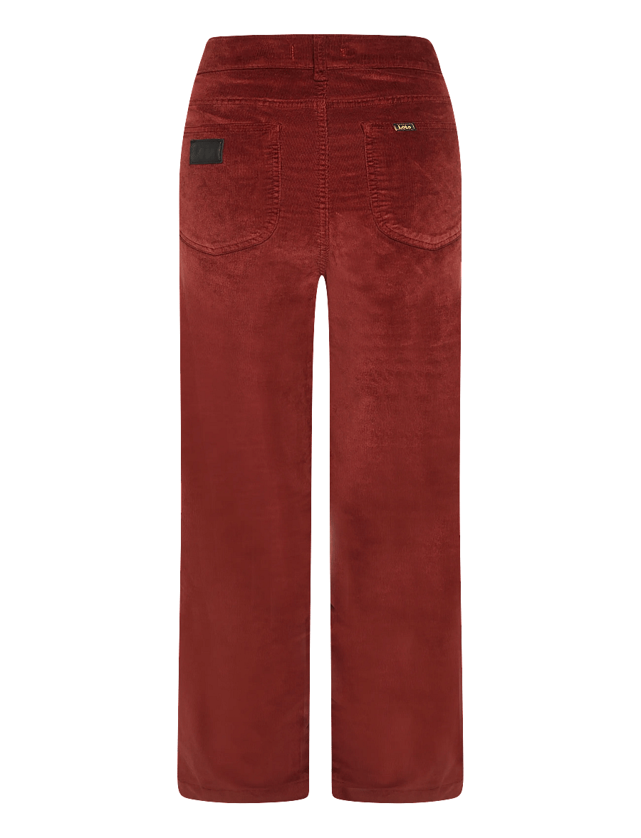 Lois Jeans - Palazzo Mistral - Shiny cord - hosen mit weitem bein - 848 royal burgundy - 1