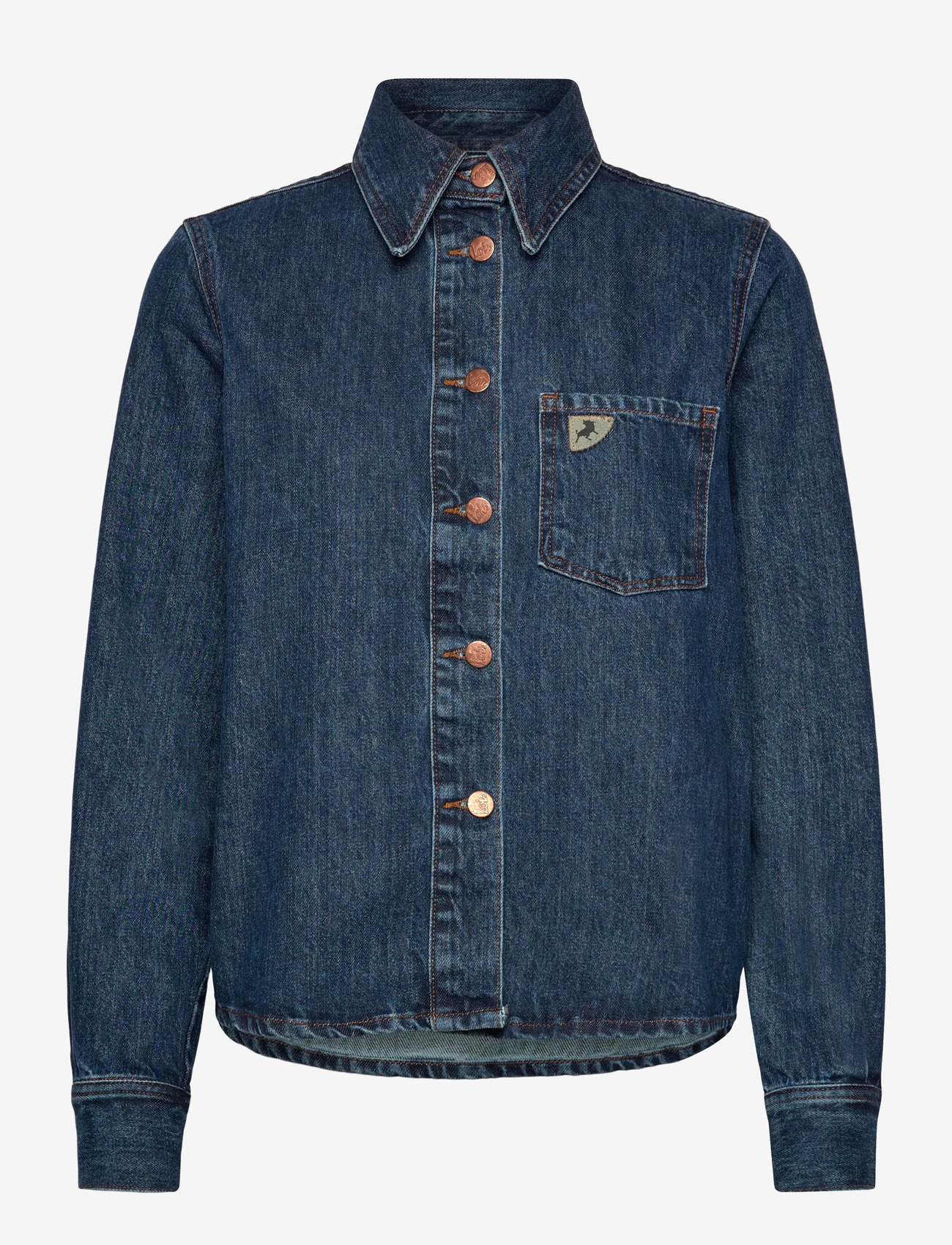 Lois Jeans - Isa - jeansskjortor - dark shirt piedra - 1