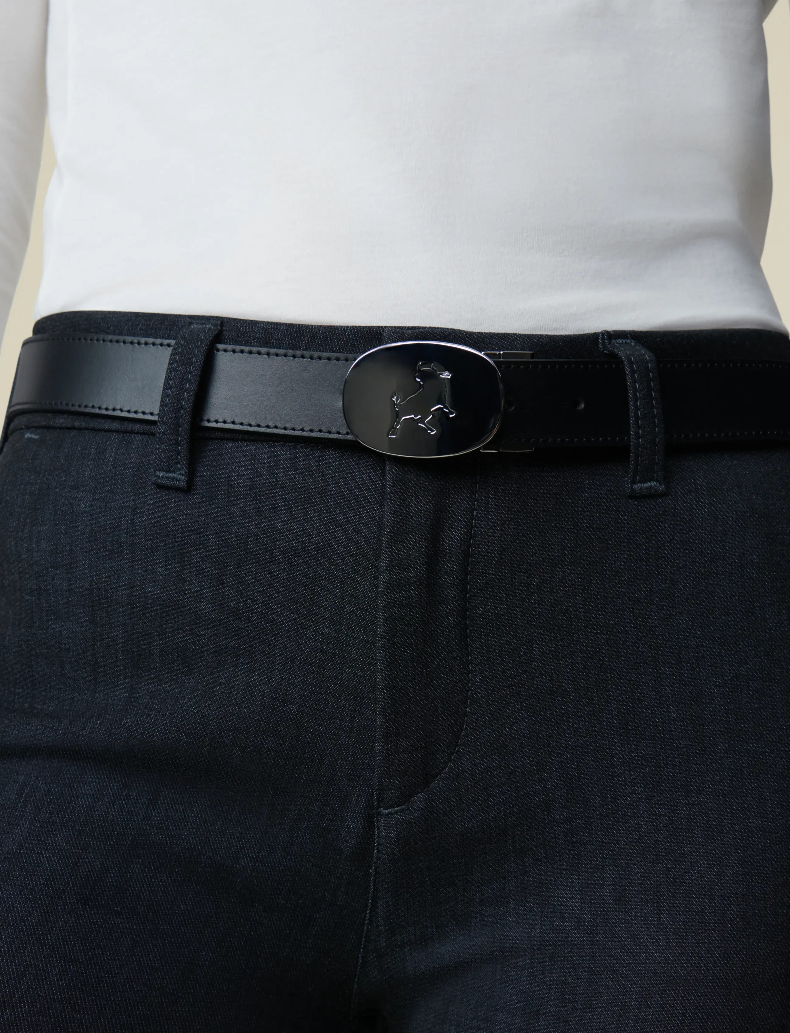 Lois Jeans Sun Silver Reversible Belt - Lois Jeans - 7787 LEATHER BELT - 808 BLACK/BROWN / multi