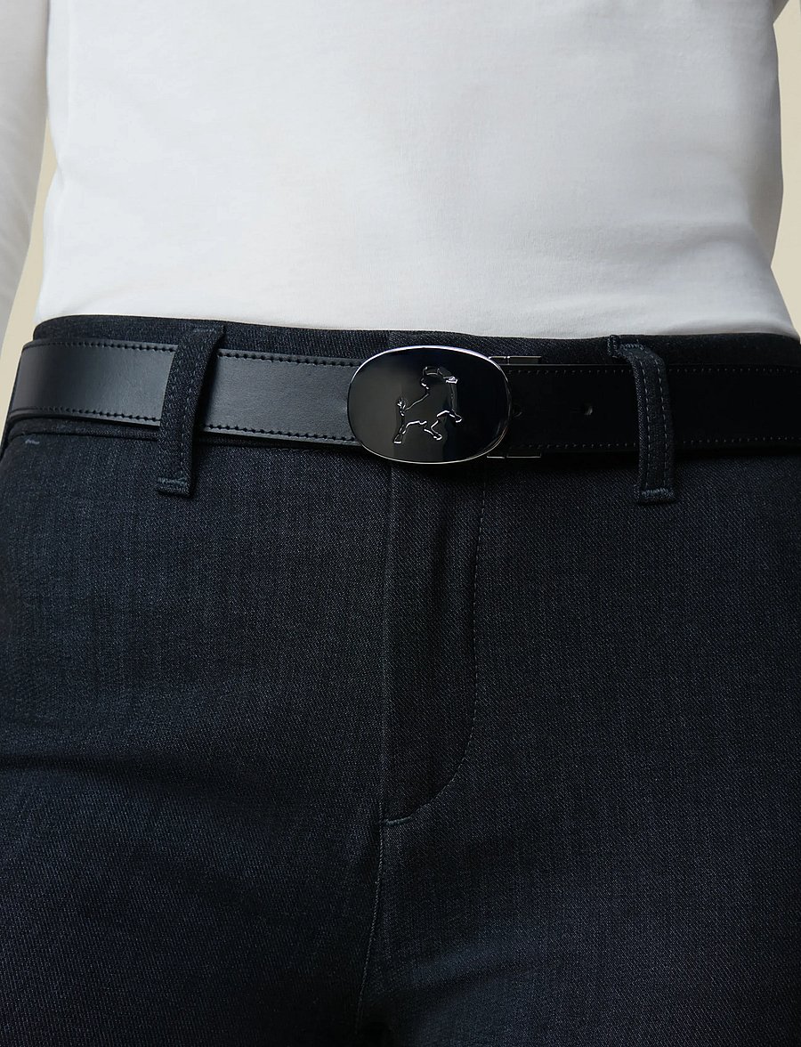 Lois Jeans - Sun Silver Reversible Belt - læderbælter - 7787 leather belt - 808 black/brown - 0