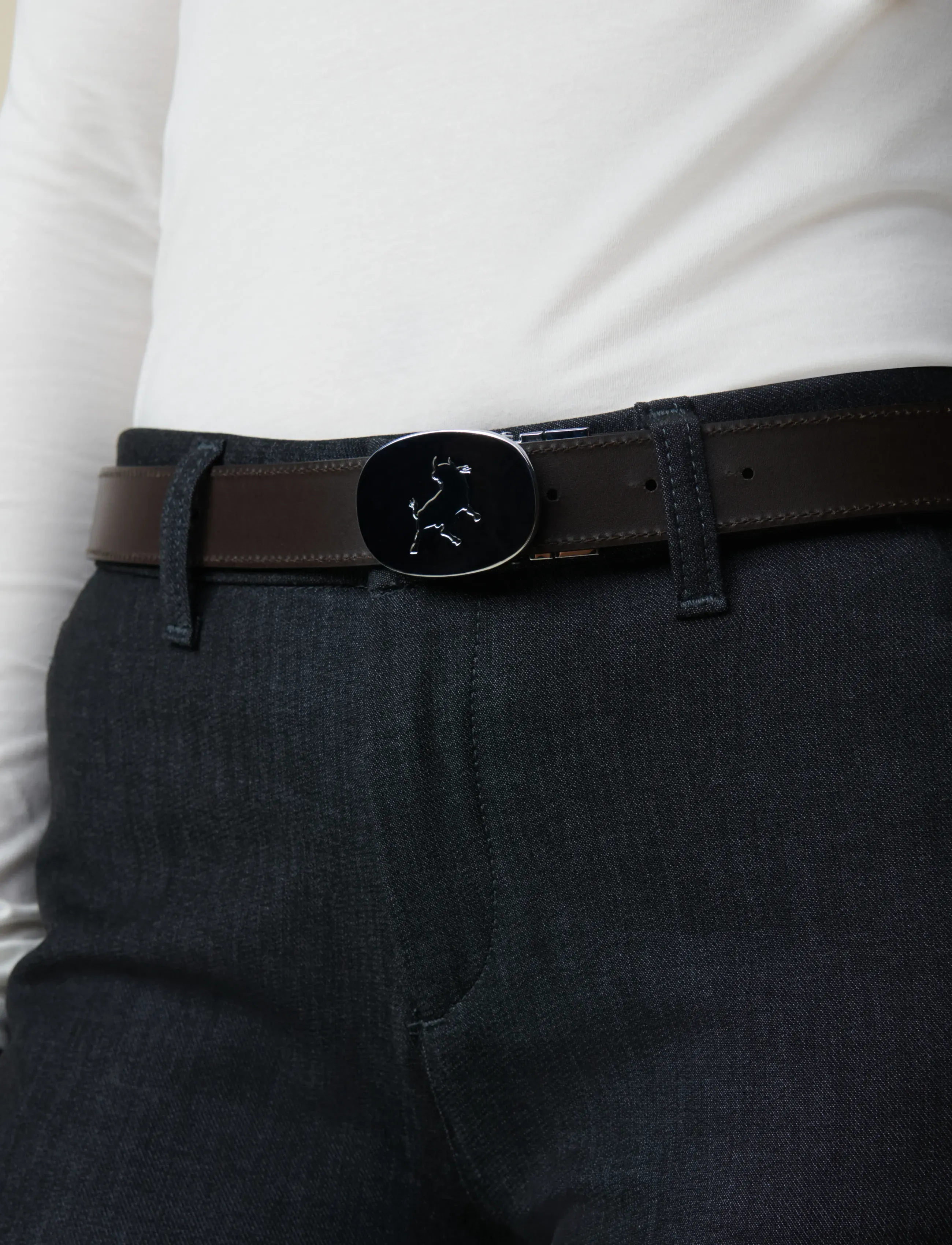 Lois Jeans - Sun Silver Reversible Belt - læderbælter - 7787 leather belt - 808 black/brown - 5