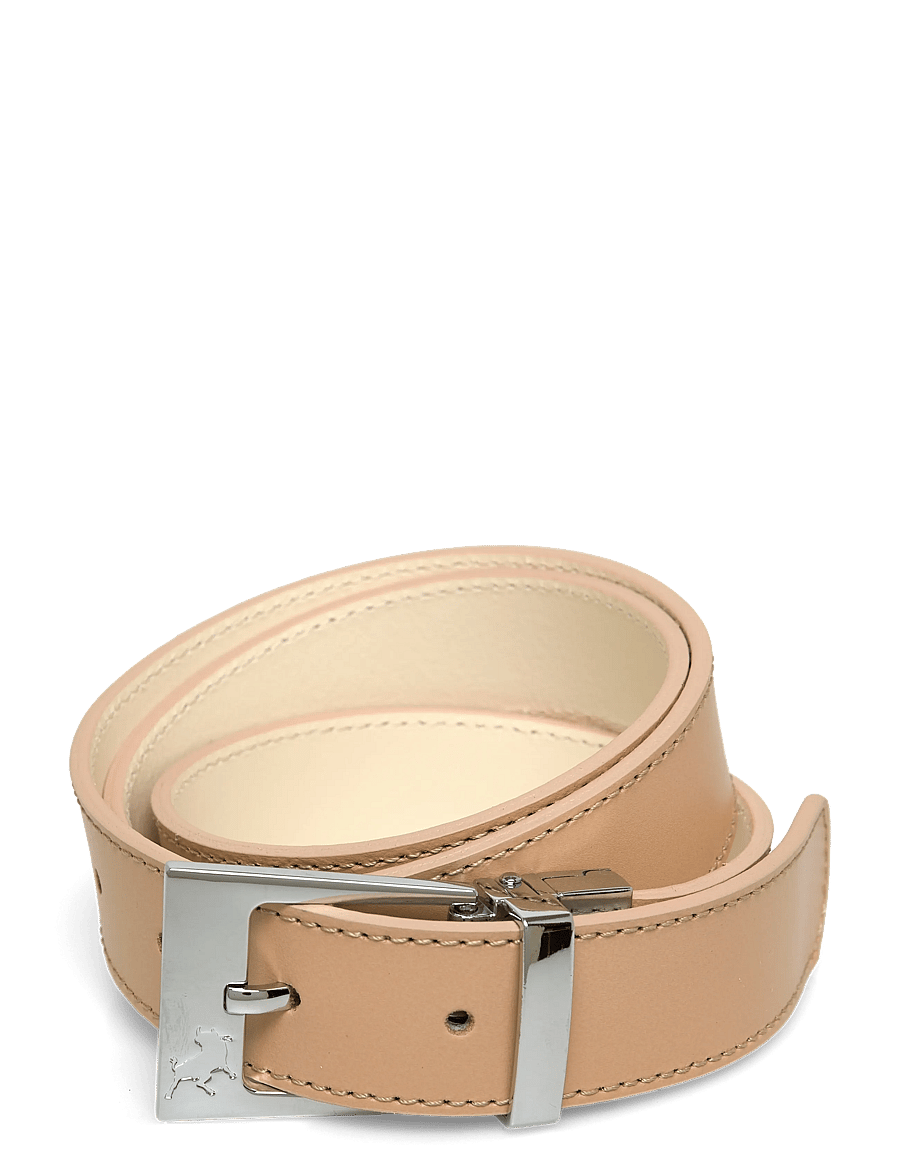 Lois Jeans - Ember Silver - læderbælter - 7783 leather belt - 809 ecru/beige - 0