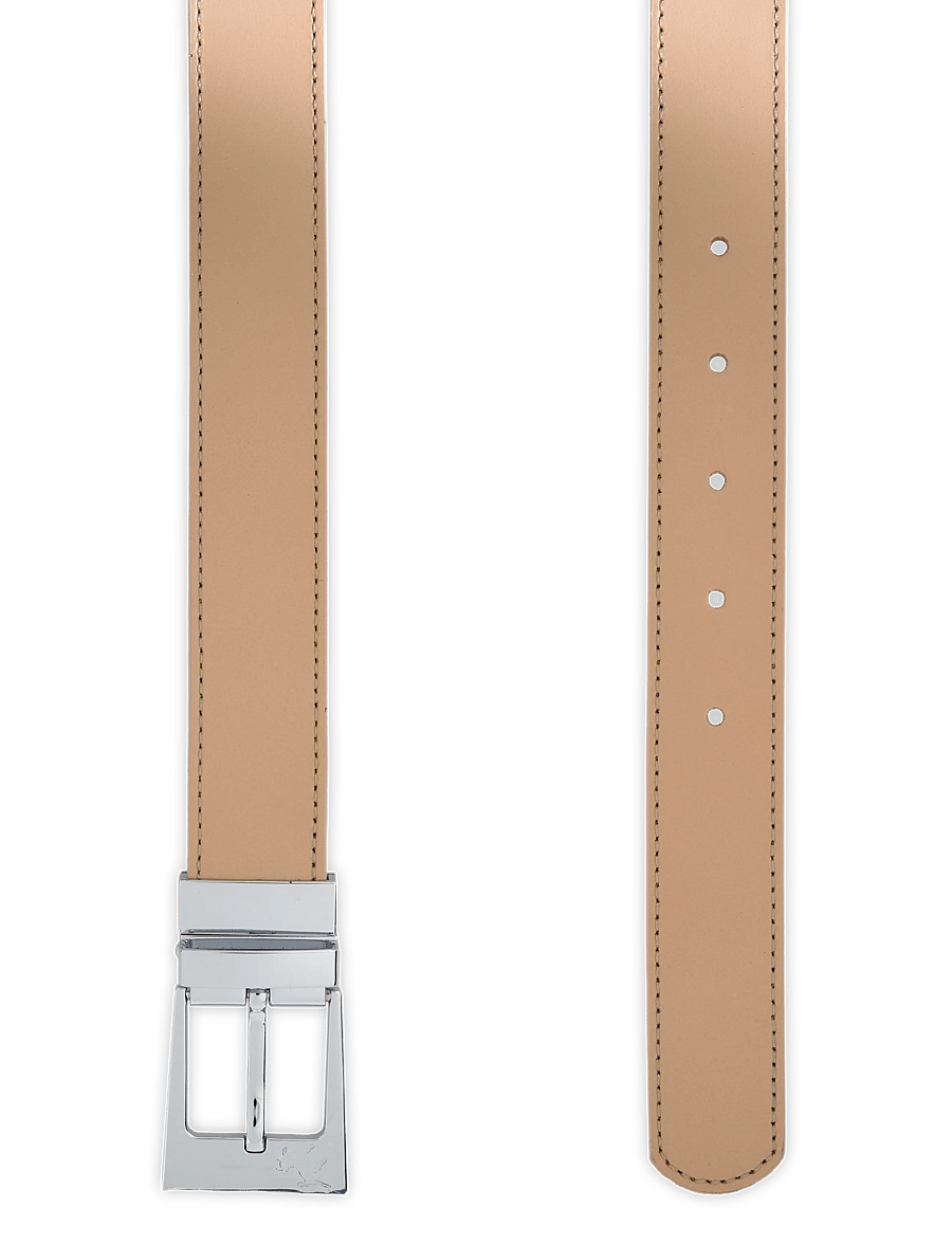 Lois Jeans - Ember Silver - læderbælter - 7783 leather belt - 809 ecru/beige - 1