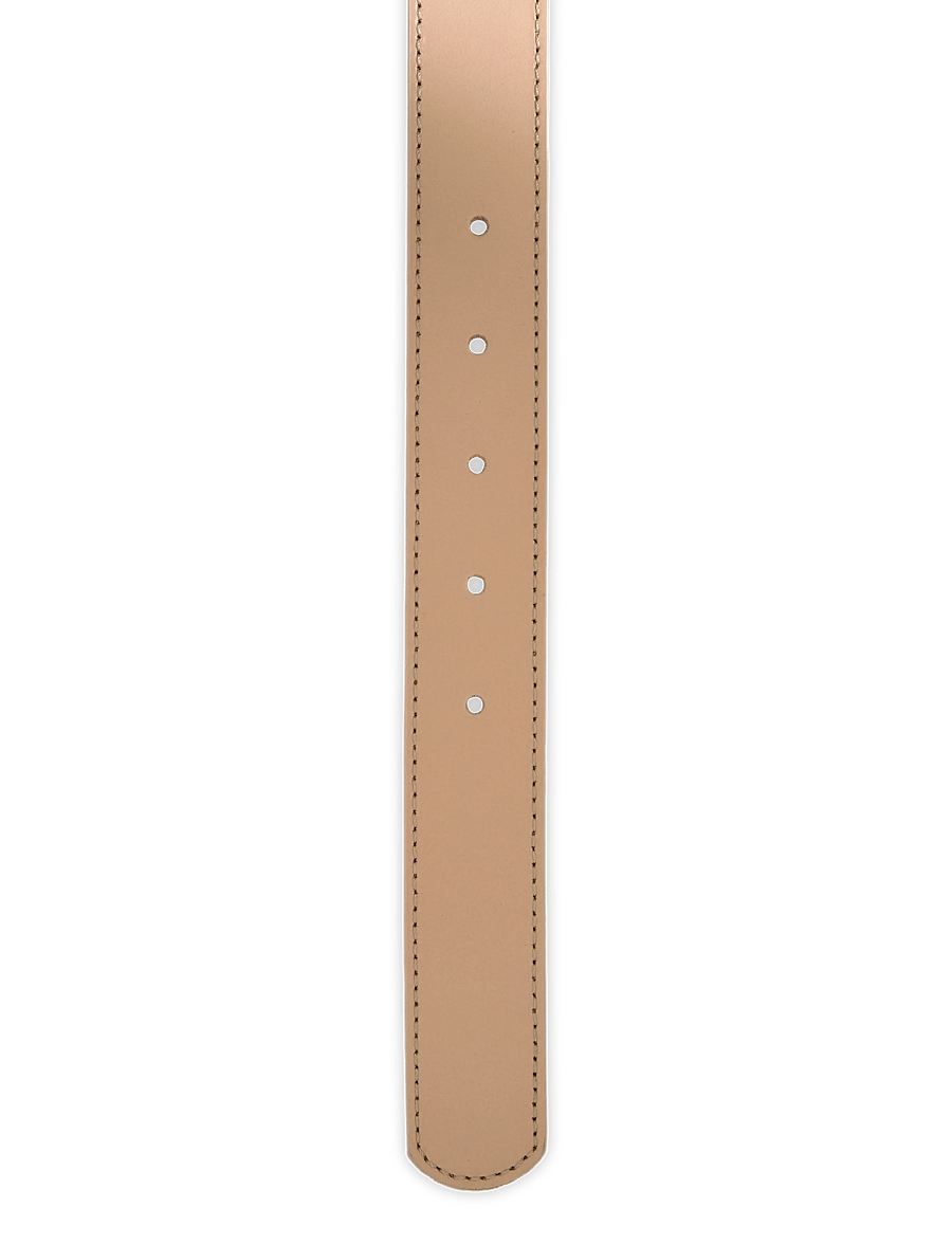 Lois Jeans - Ember Silver - læderbælter - 7783 leather belt - 809 ecru/beige - 2