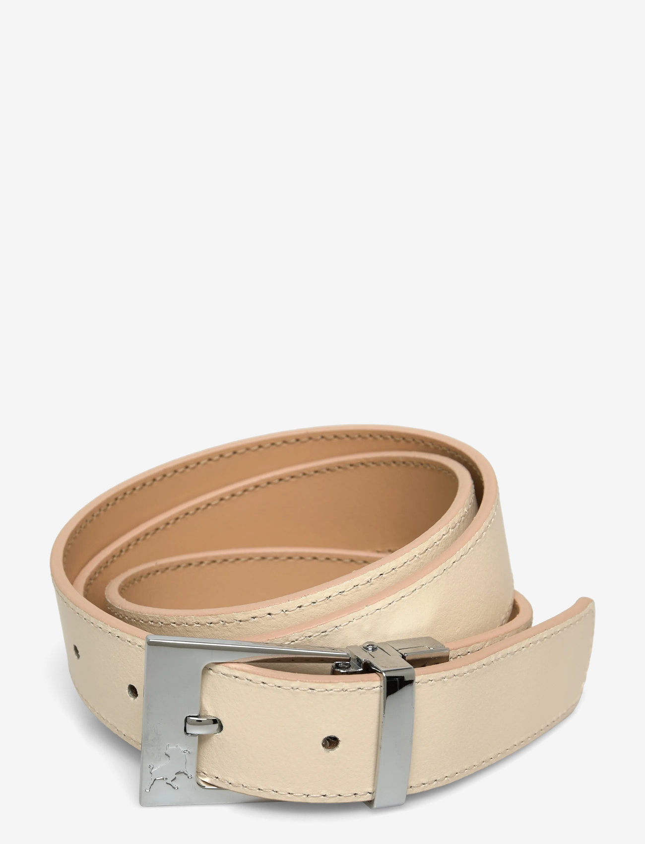 Lois Jeans - Ember Silver - læderbælter - 7783 leather belt - 809 ecru/beige - 3
