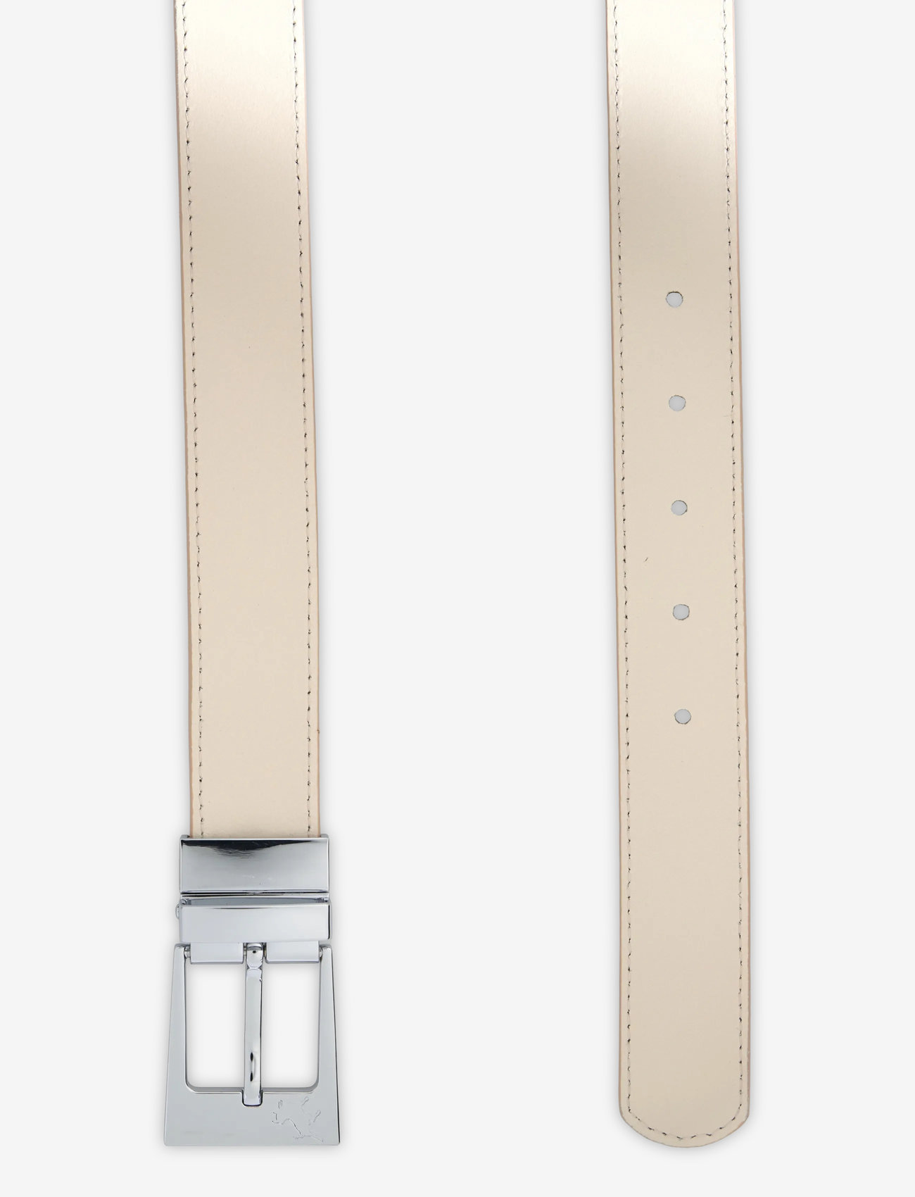 Lois Jeans - Ember Silver - læderbælter - 7783 leather belt - 809 ecru/beige - 4