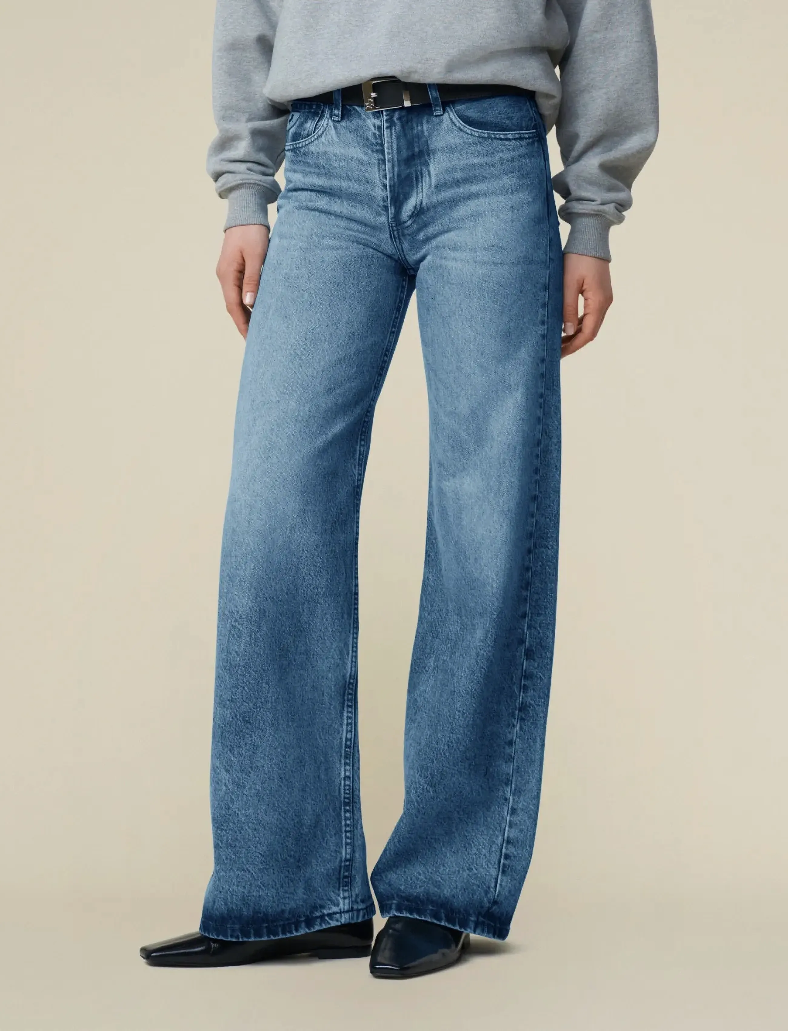 Lois Jeans Lindsay Palazzo - Transitional Layering - 7732 JACKSON WASH OUT / blue