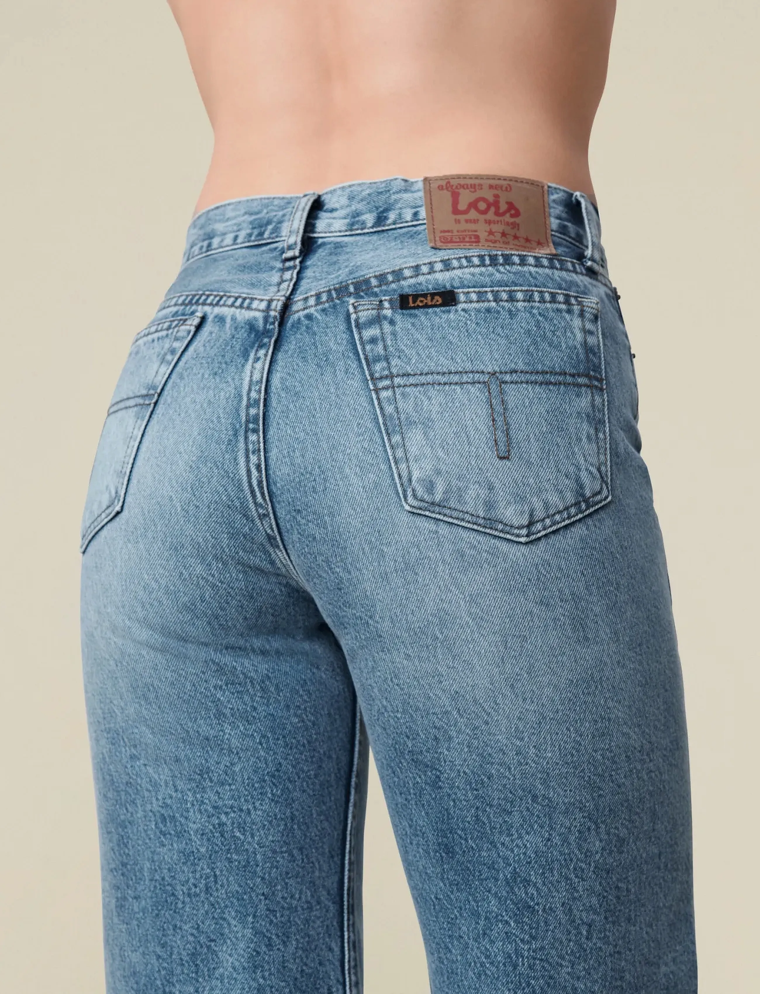 Lois Jeans - Lindsay Palazzo - hosen mit weitem bein - 7732 jackson wash out - 4