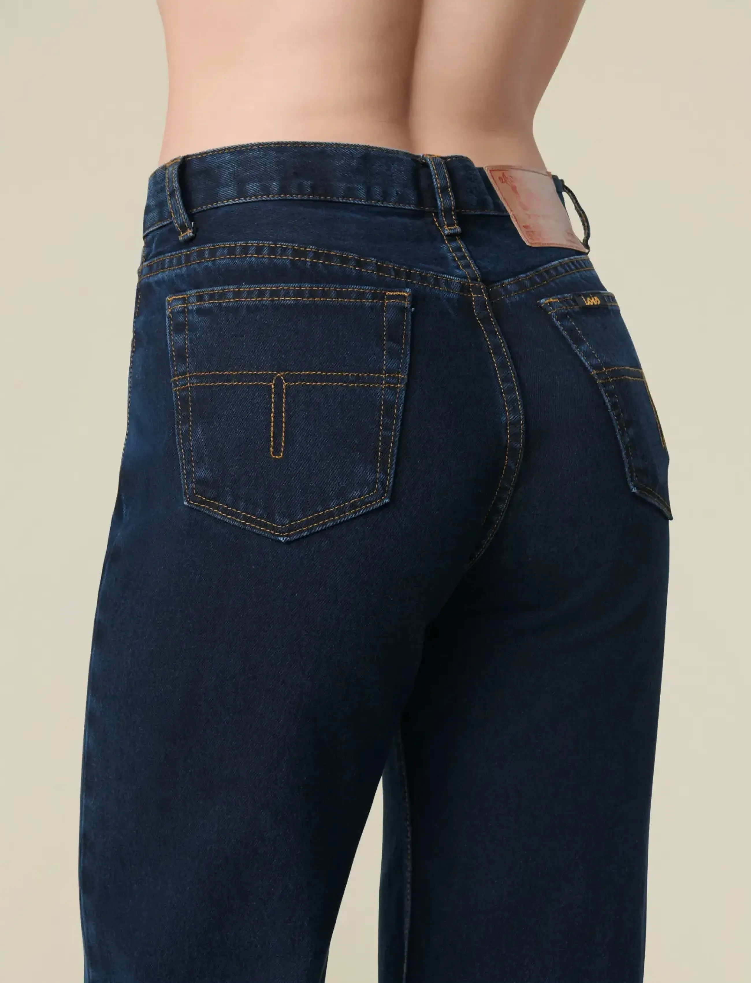 Lois Jeans - Lindsay Palazzo - víðar gallabuxur - original blue black - 5