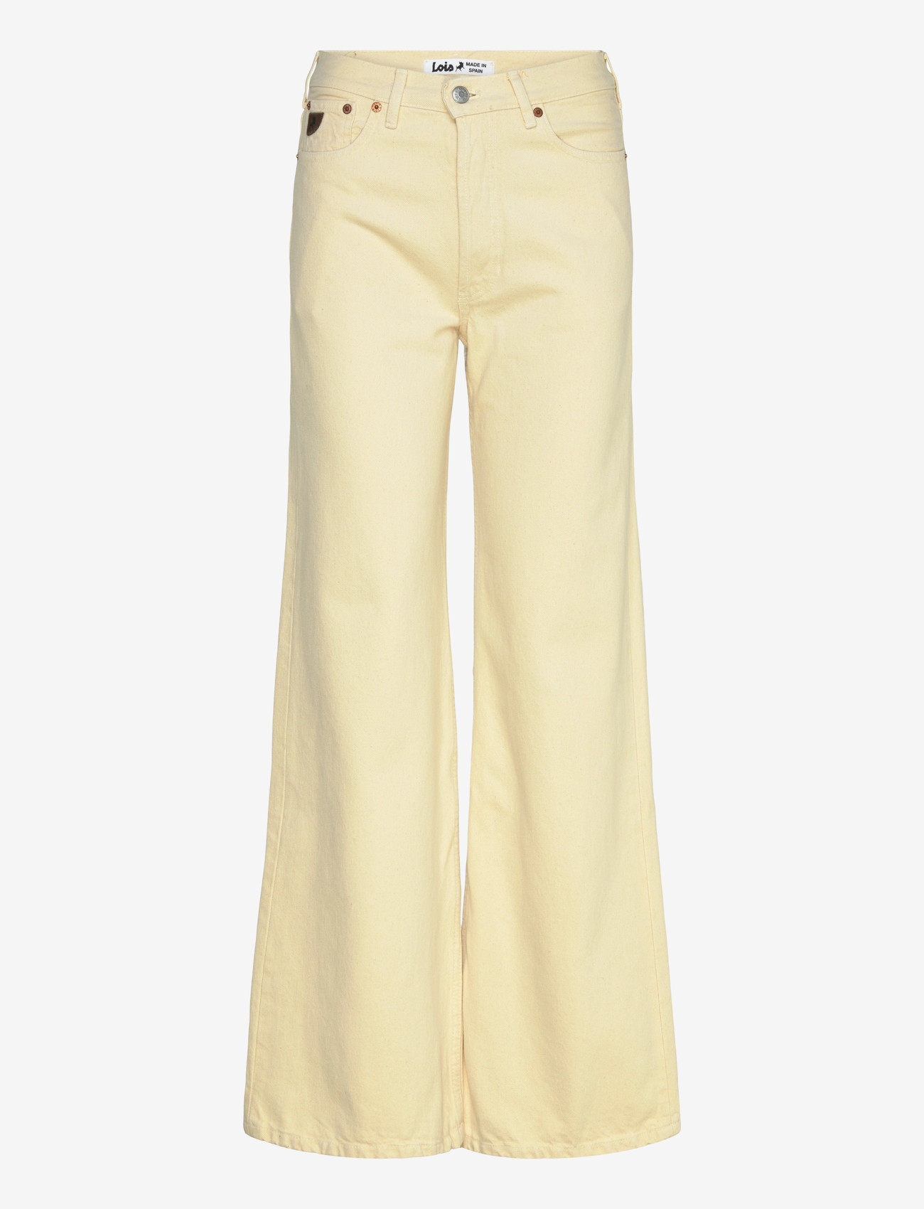 Lois Jeans - Lindsay Palazzo - Sponge Good Stuff - brede jeans - 803 lemon icing - 1