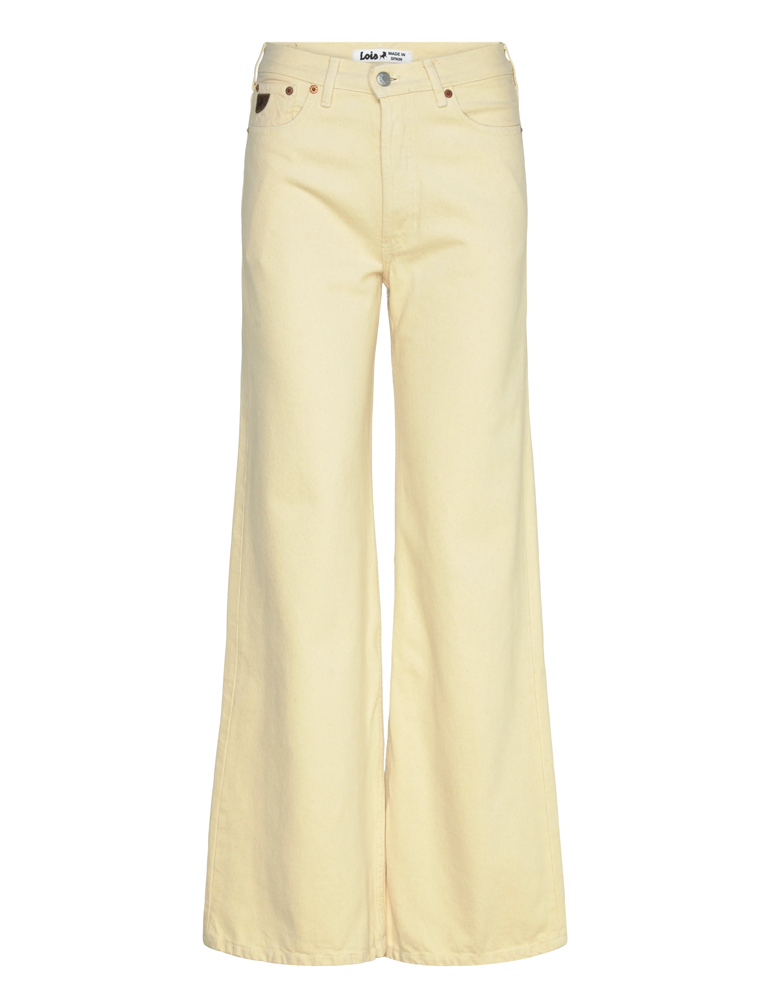 Lois Jeans Lindsay Palazzo - Sponge Good Stuff - Vide jeans - 803 LEMON ICING / yellow