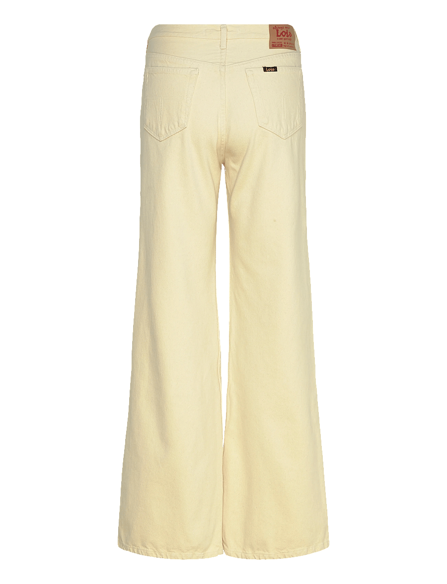 Lois Jeans - Lindsay Palazzo - Sponge Good Stuff - hosen mit weitem bein - 803 lemon icing - 2
