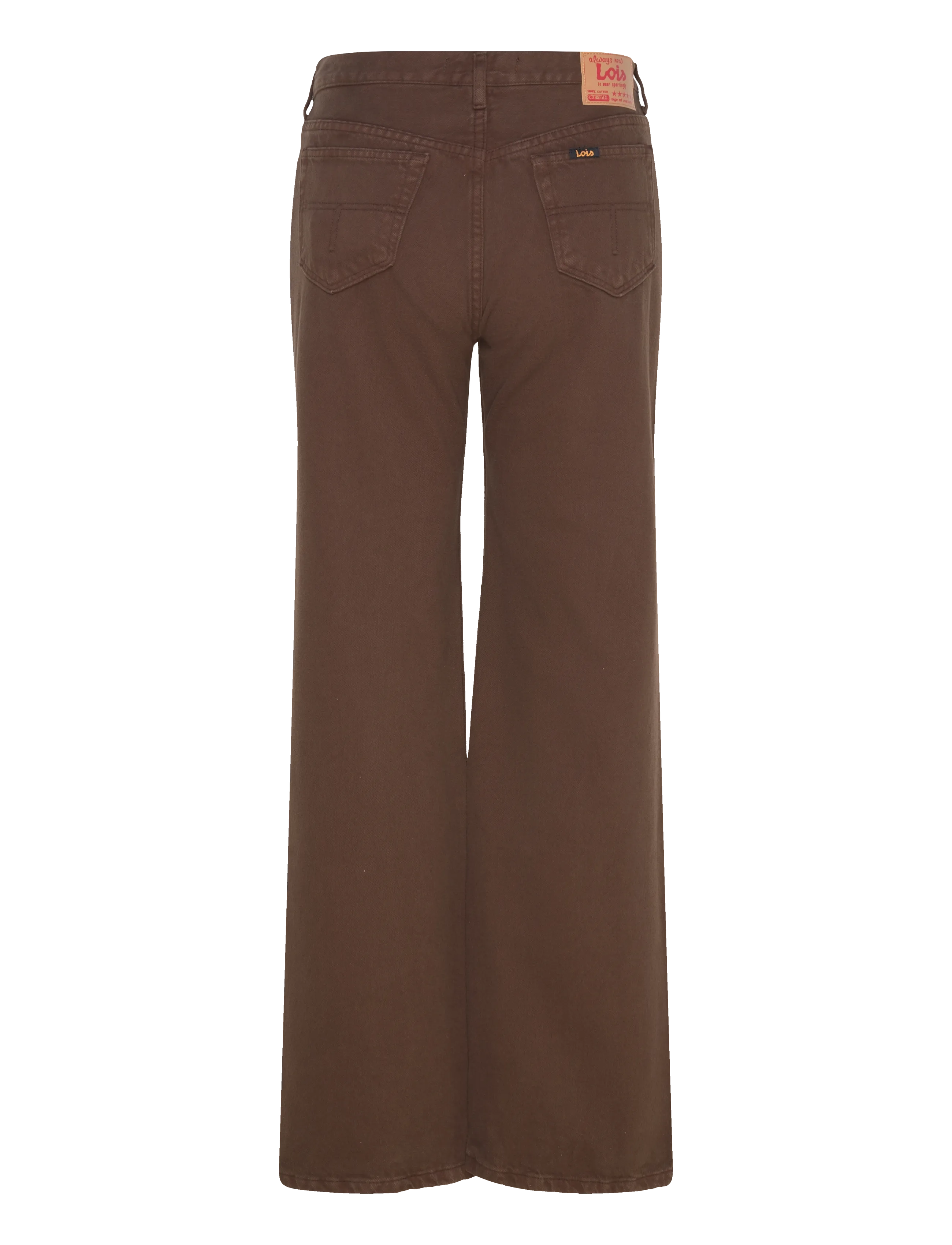 Lois Jeans - Lindsay Palazzo - Sponge Good Stuff - wide leg jeans - 804 chesnut - 2