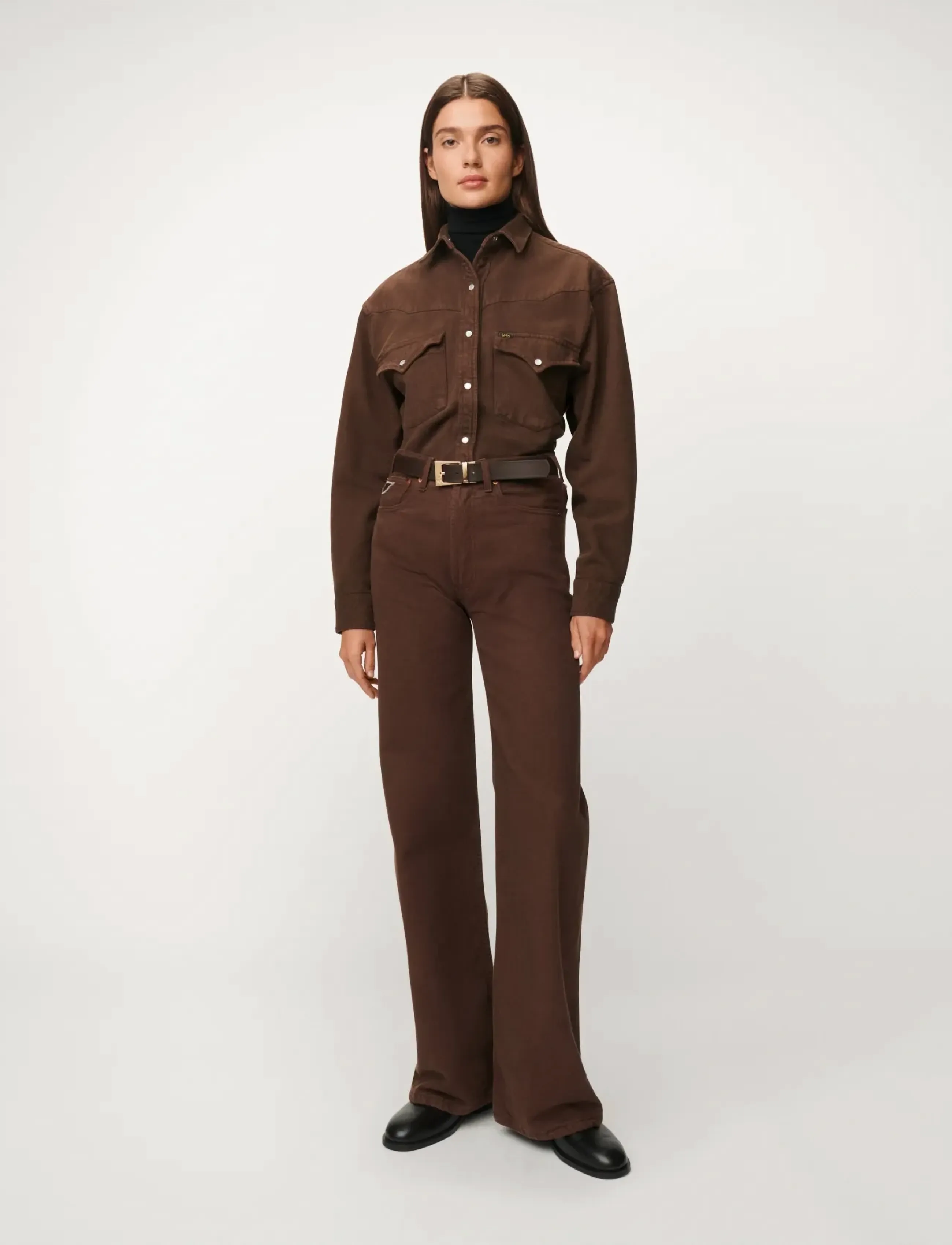 Lois Jeans Lindsay Palazzo - Sponge Good Stuff - Lois Jeans - 804 CHESNUT / brown
