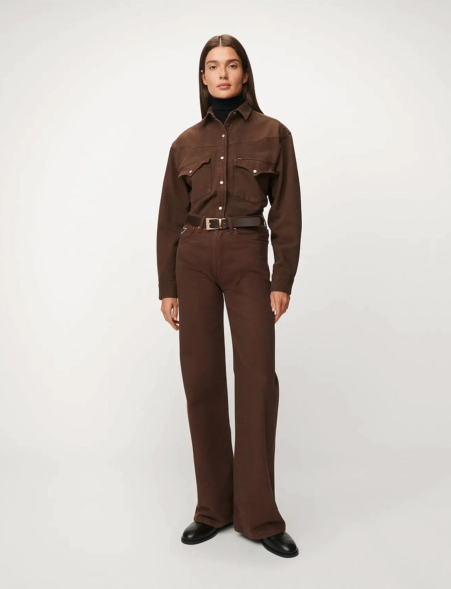 Lois Jeans - Lindsay Palazzo - Sponge Good Stuff - wide leg jeans - 804 chesnut - 0