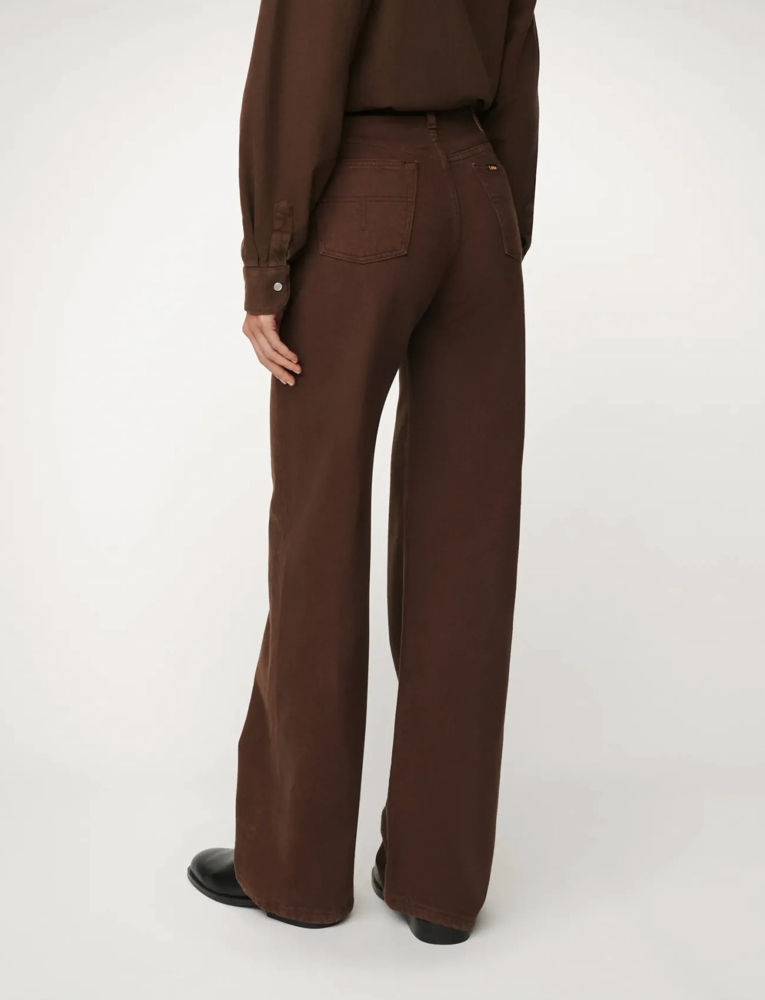 Lois Jeans - Lindsay Palazzo - Sponge Good Stuff - wide leg jeans - 804 chesnut - 4