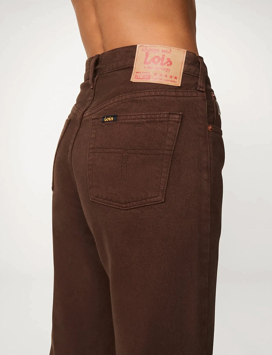 Lois Jeans - Lindsay Palazzo - Sponge Good Stuff - wide leg jeans - 804 chesnut - 5