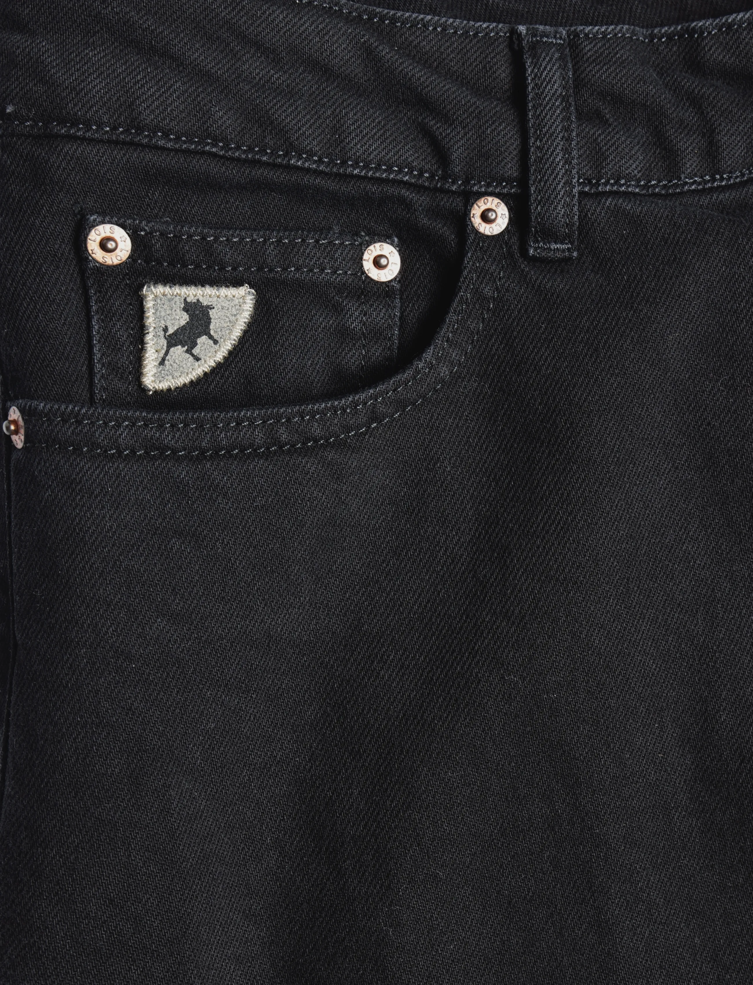 Lois Jeans - New Dana - straight jeans - 8127 mercure black two - 2